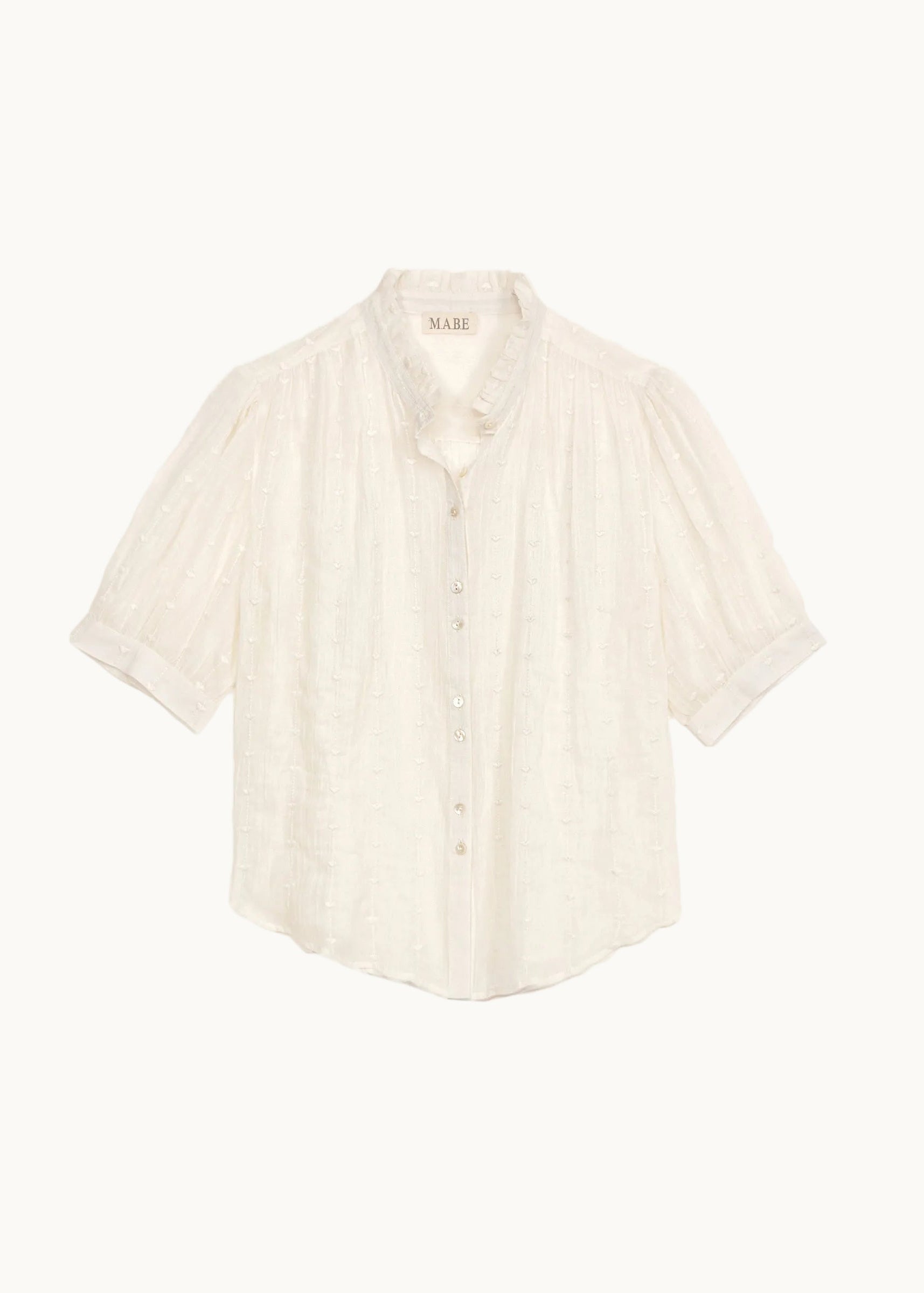 Alli Short Sleeve Top - Ecru