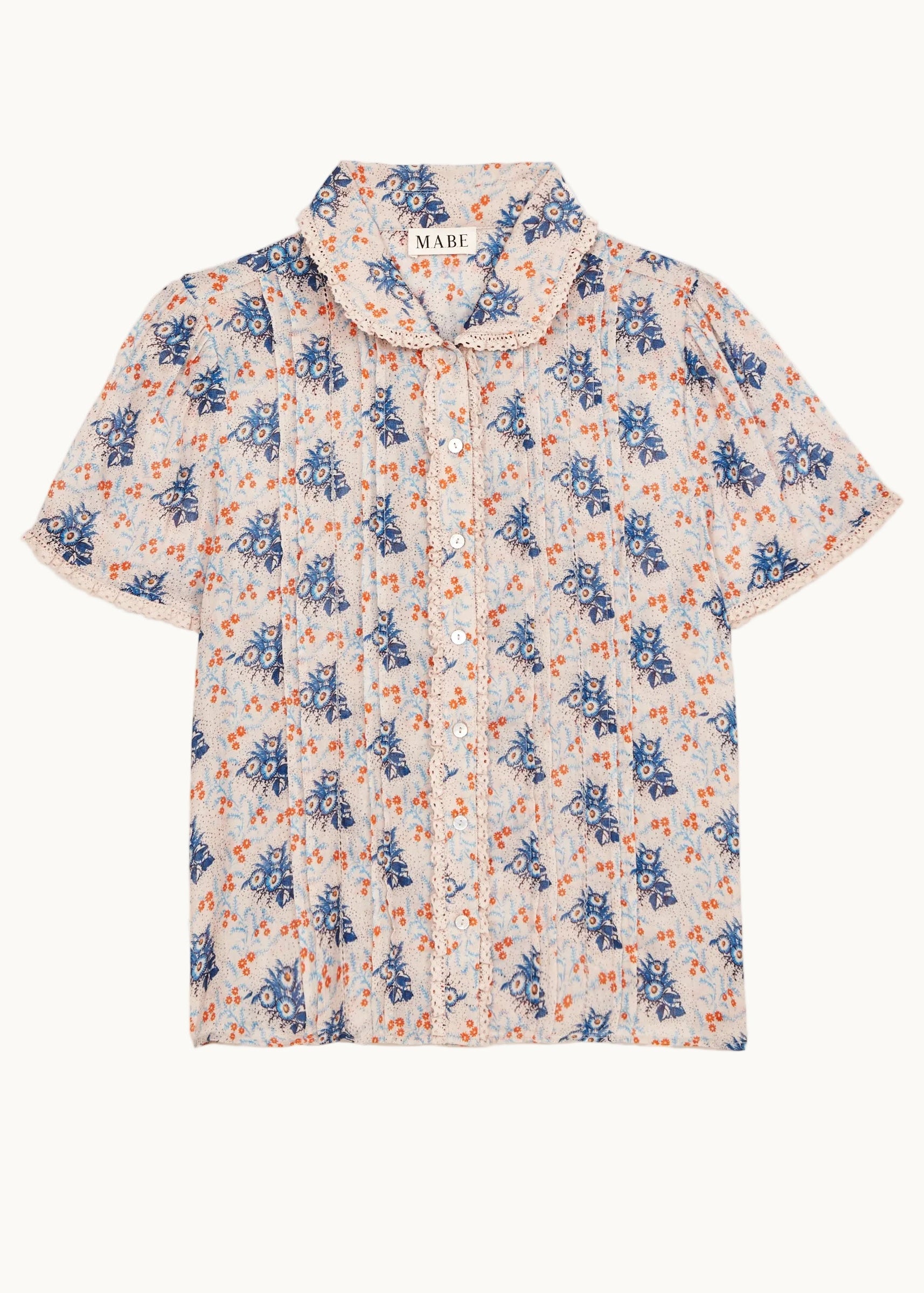 Aster Collar Short Sleeve Top - Multi