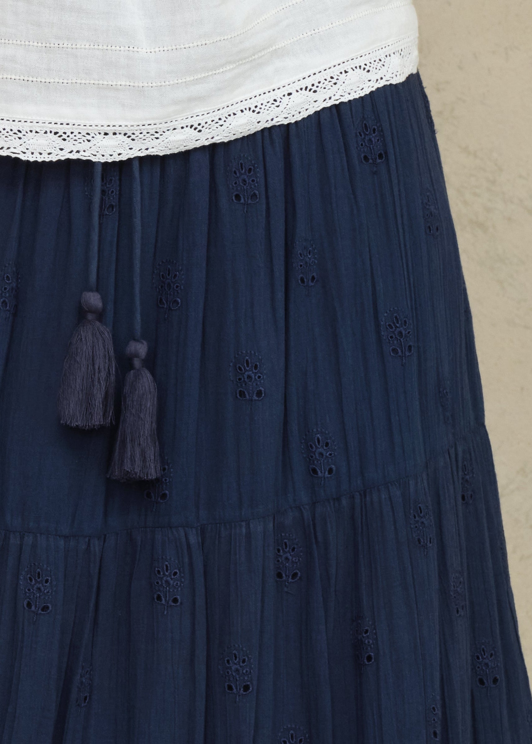 Frani Maxi Skirt - Indigo