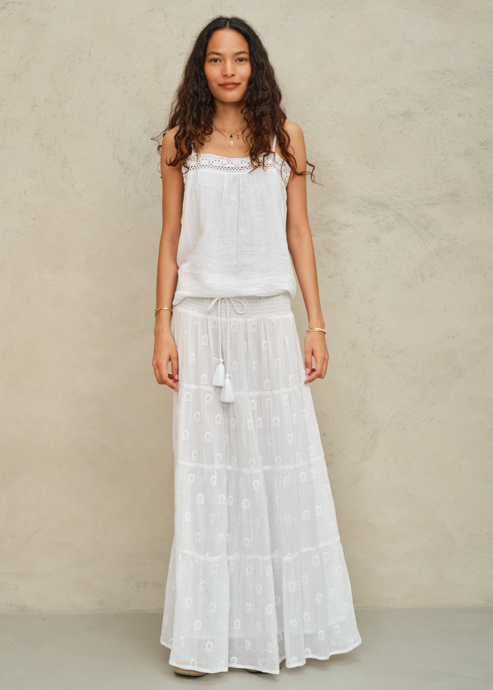 Frani Maxi skirt - White