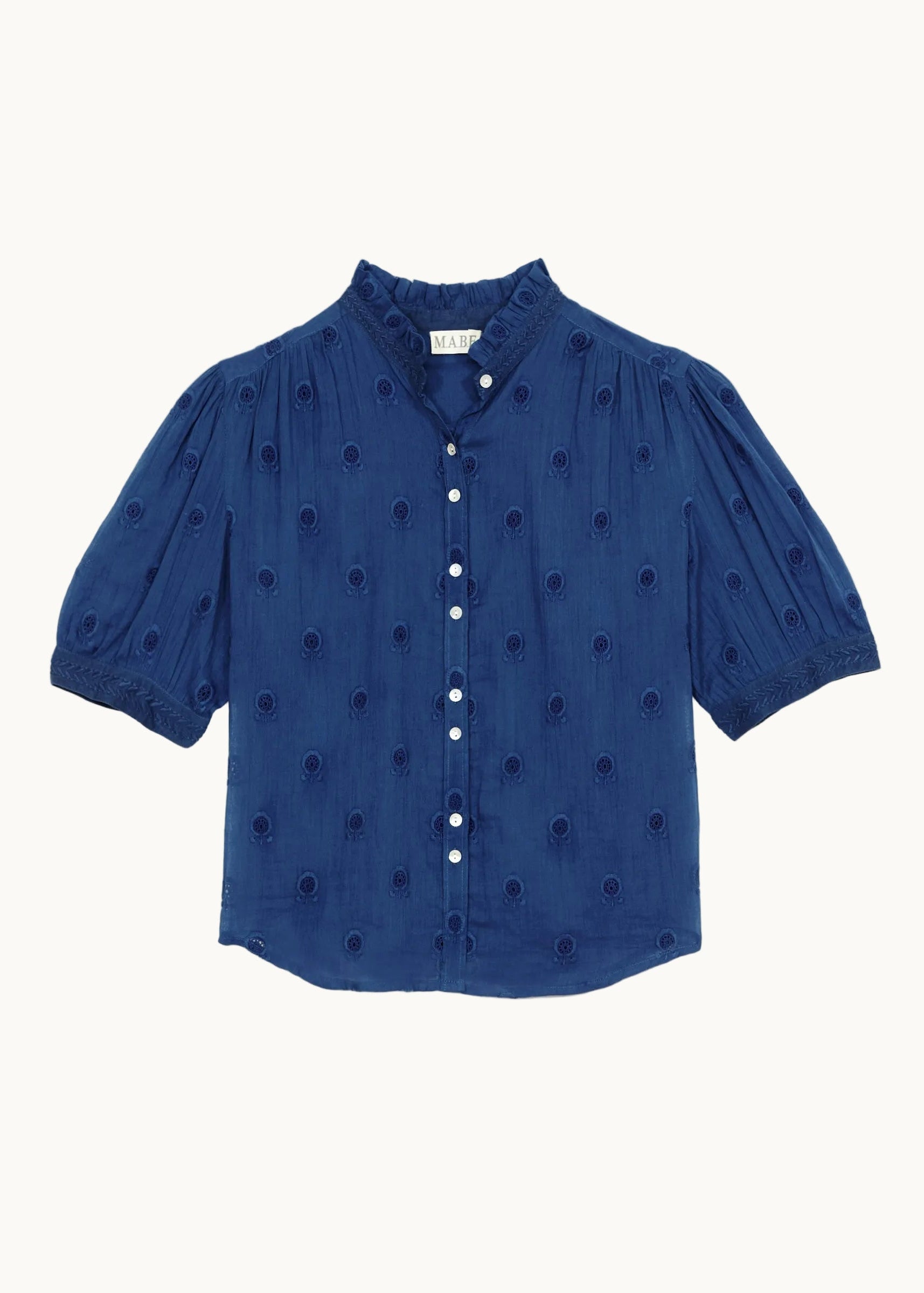 Frani Short Sleeve Top - Cobalt