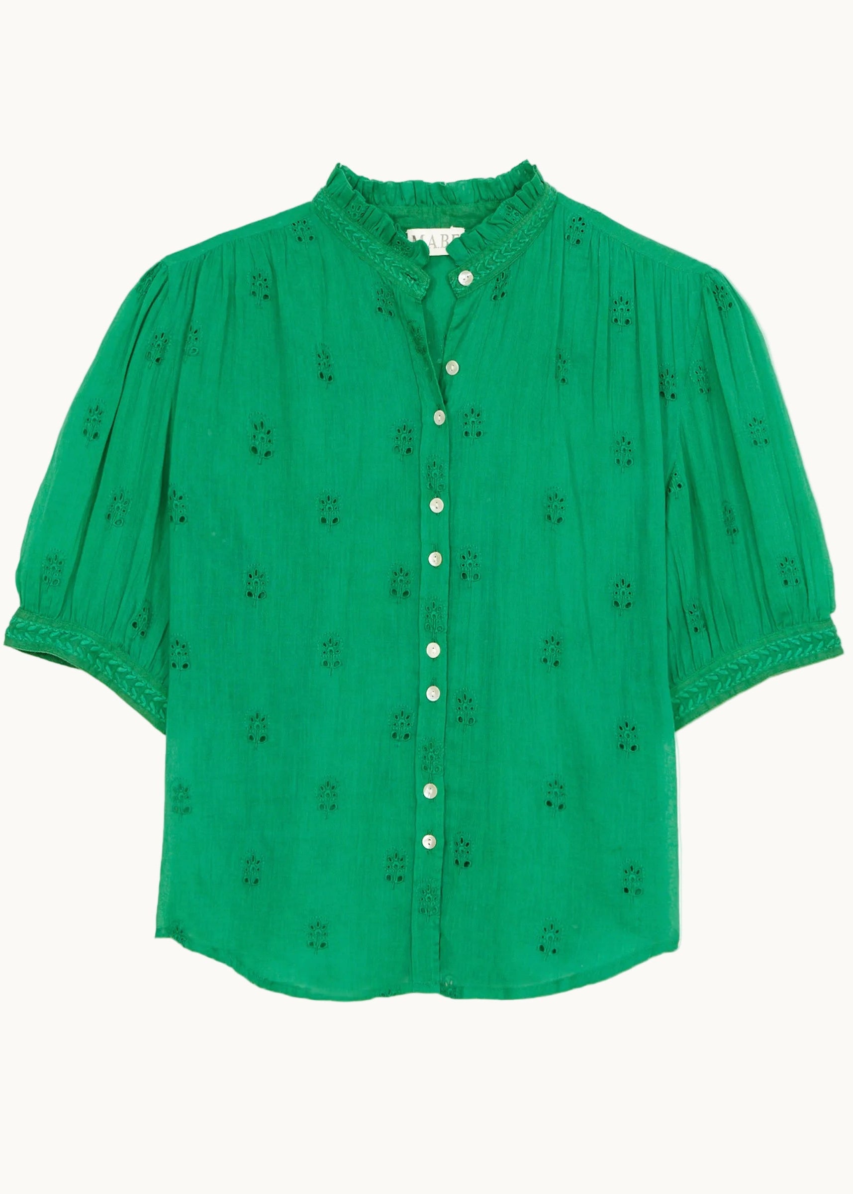 Frani Short Sleeve Top - Green
