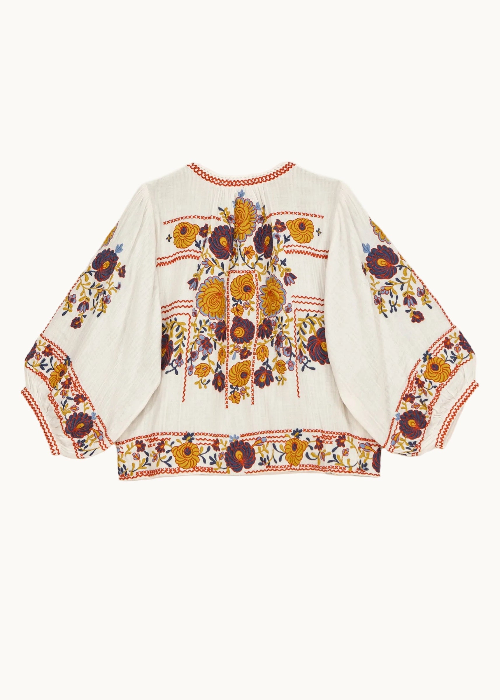 Greta Jacket - Ecru/Multi