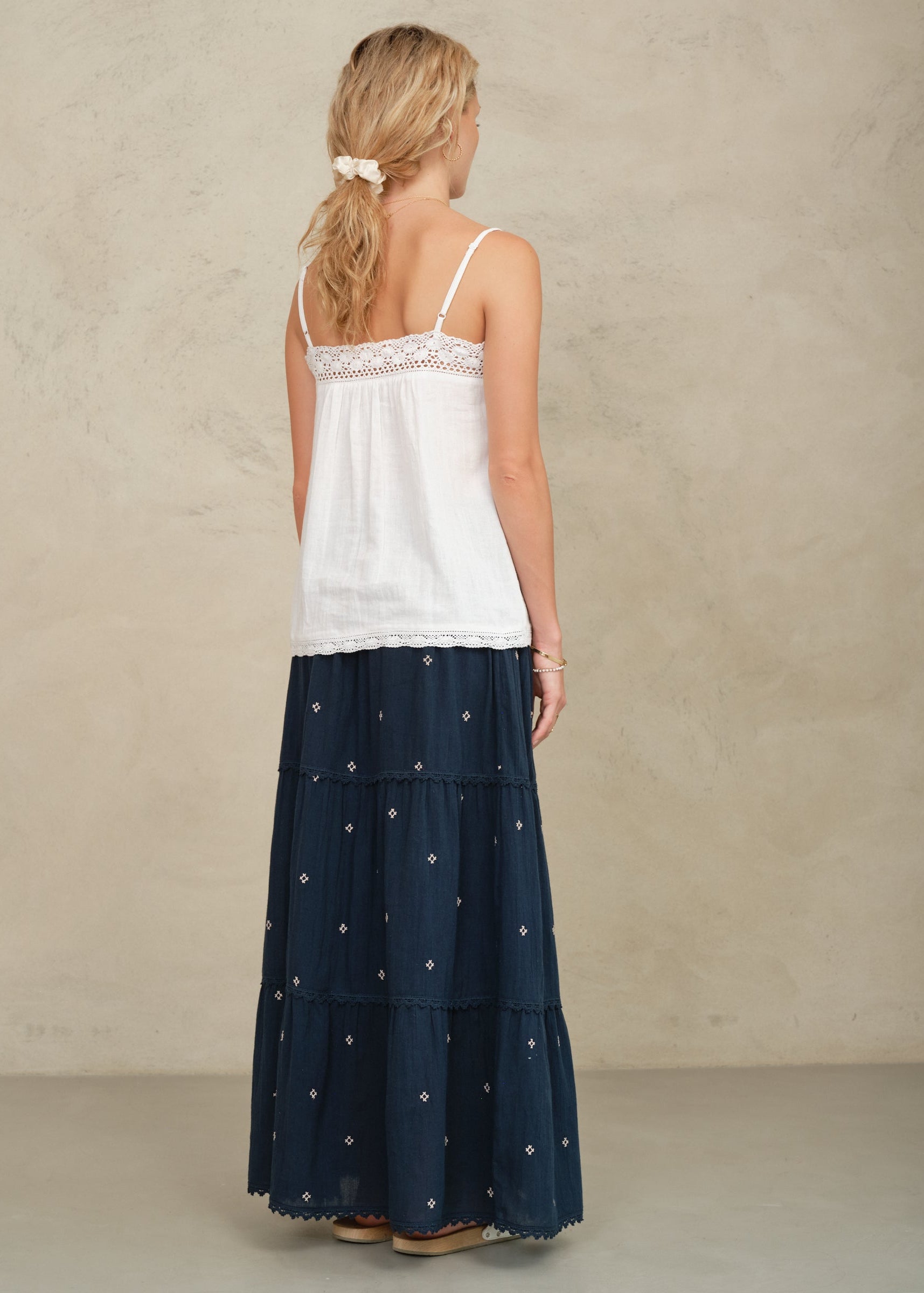 Lucca Maxi Skirt - Indigo