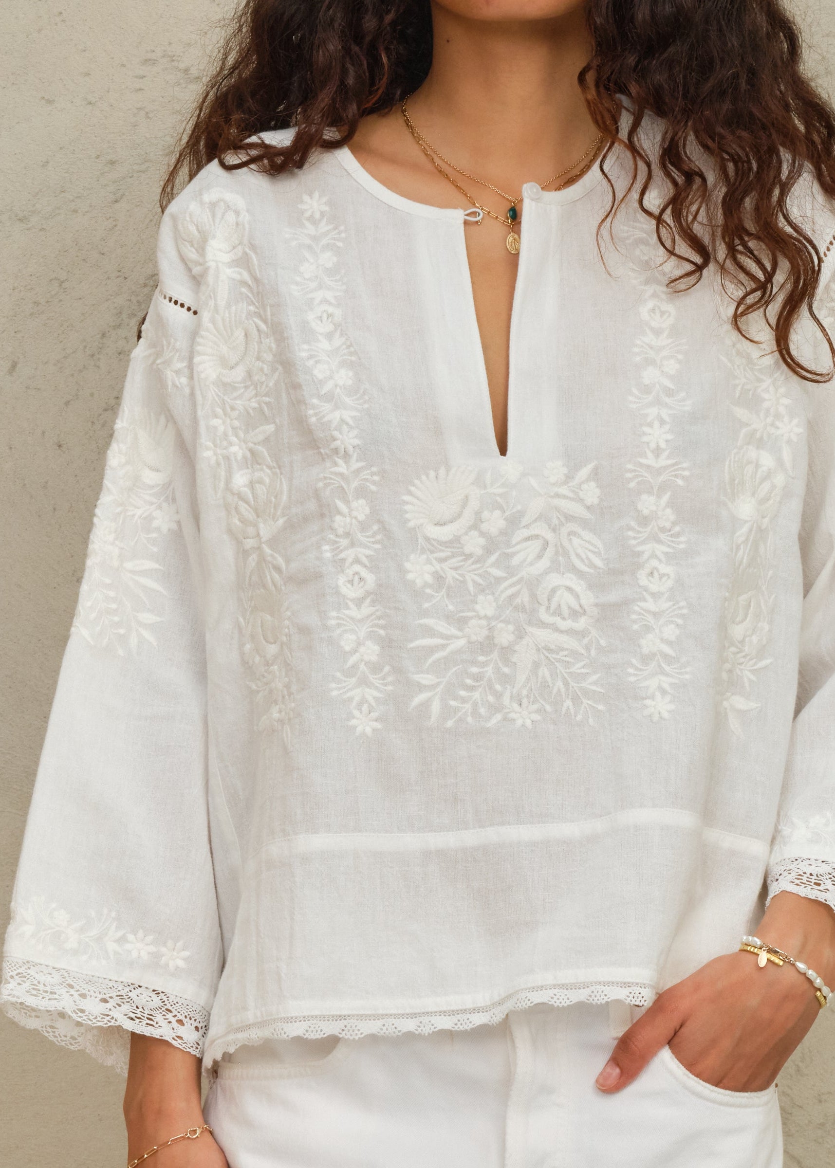 Rosa Top - Ivory