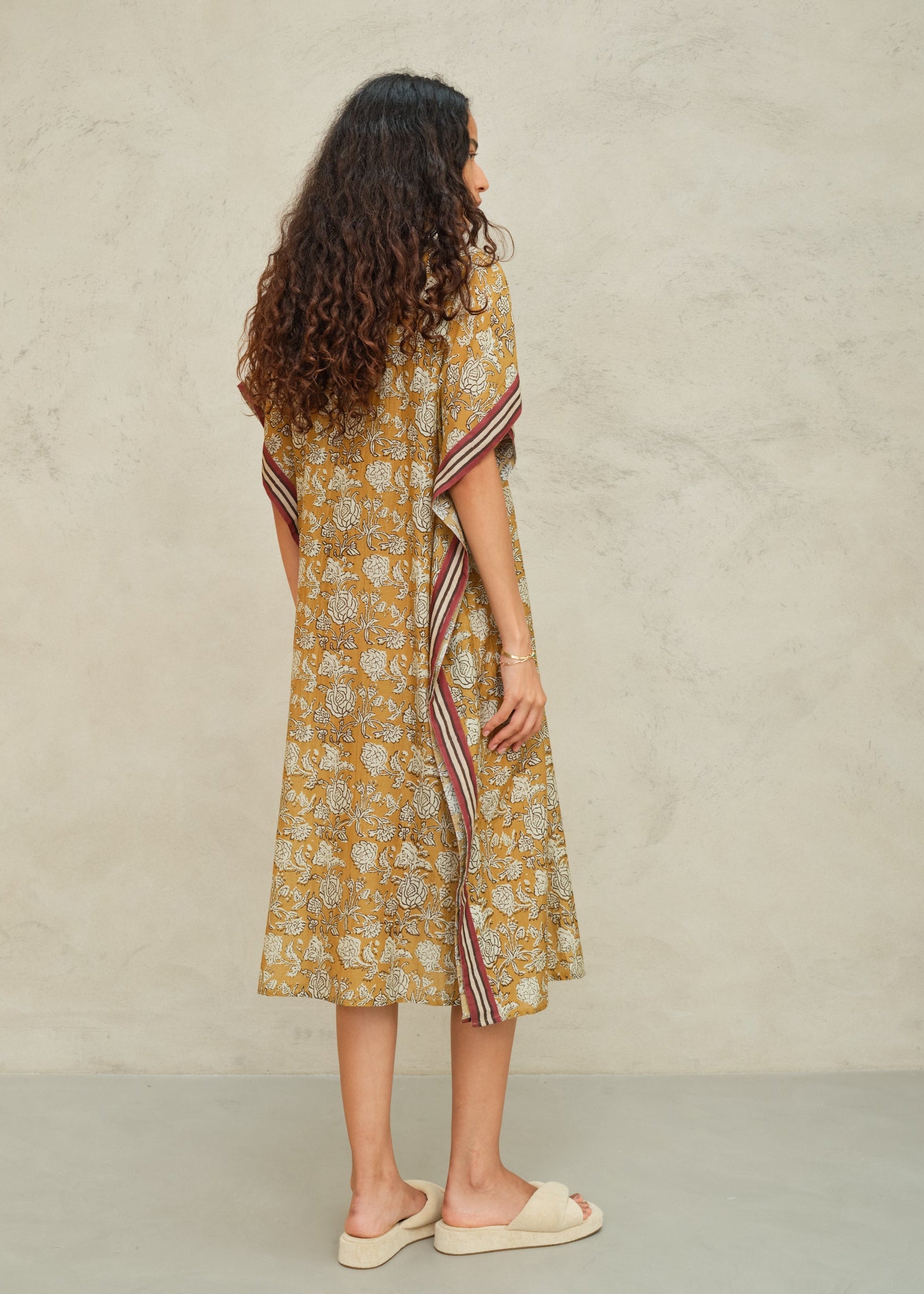 Tulsi Kaftan - Mustard