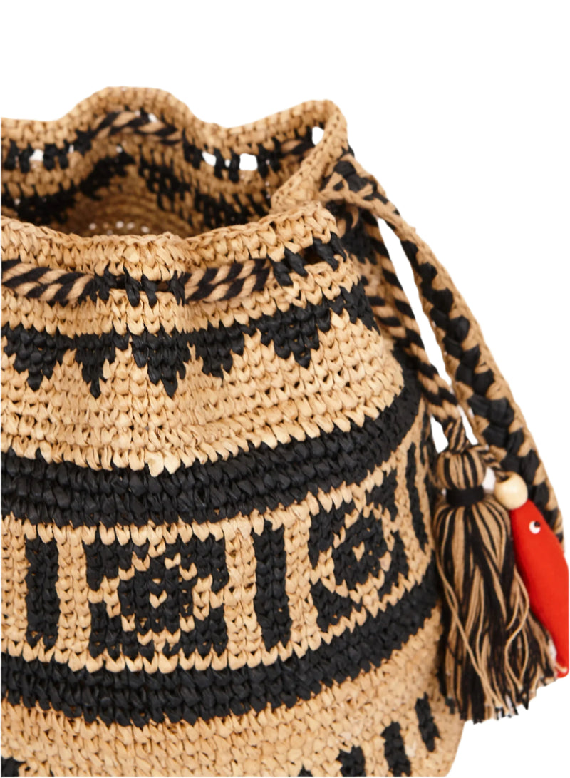 Pari Pouch - Nat/Indigo