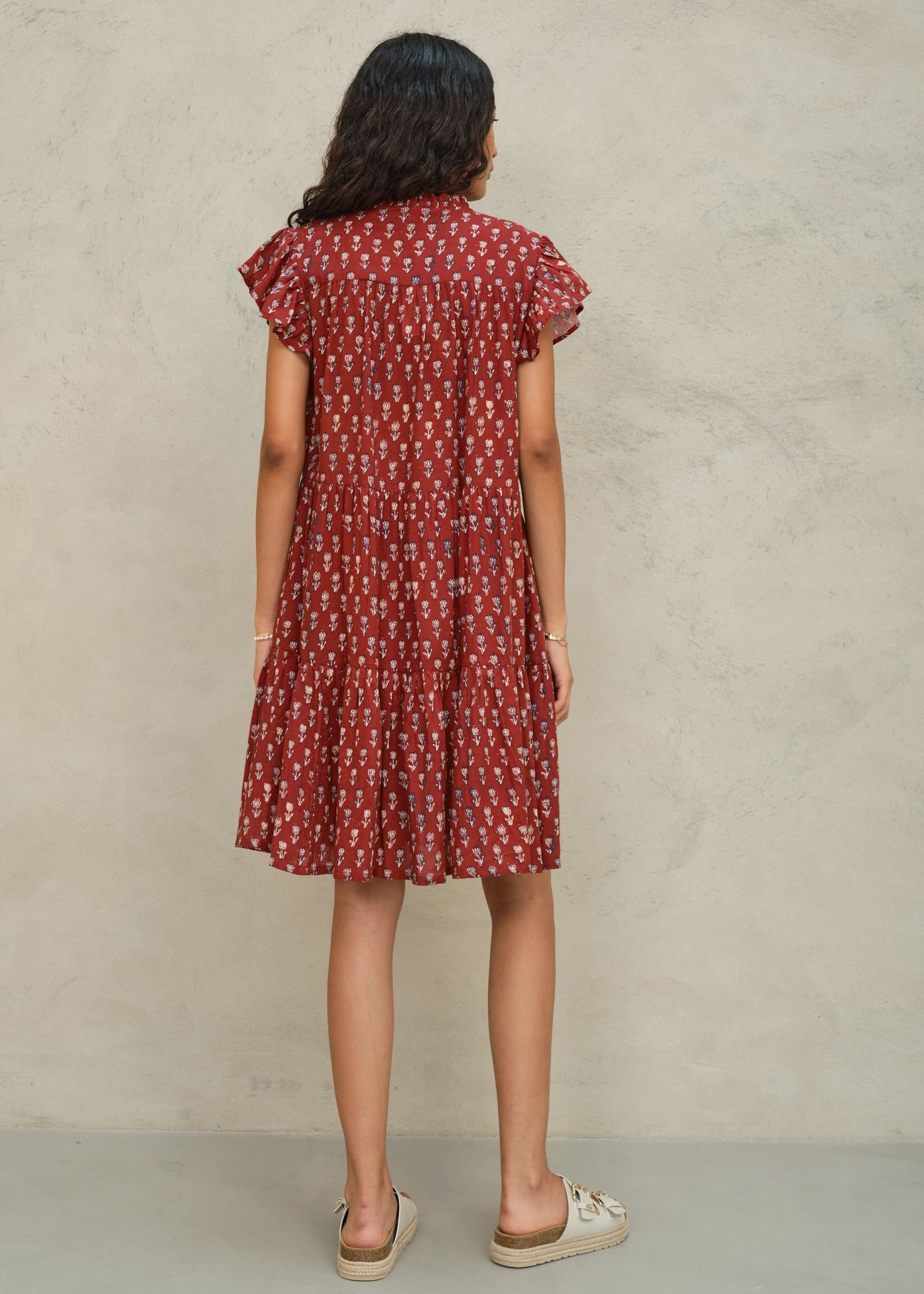 Ari Frill Sundress - Berry