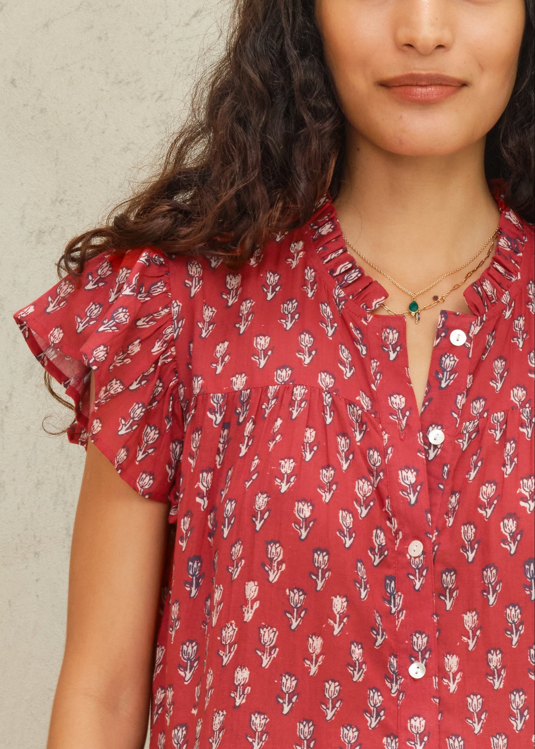 Ari Frill Sundress - Red