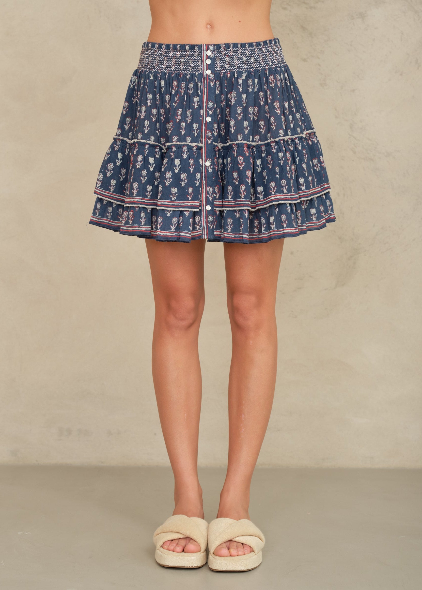Ari Mini Skirt - Indigo