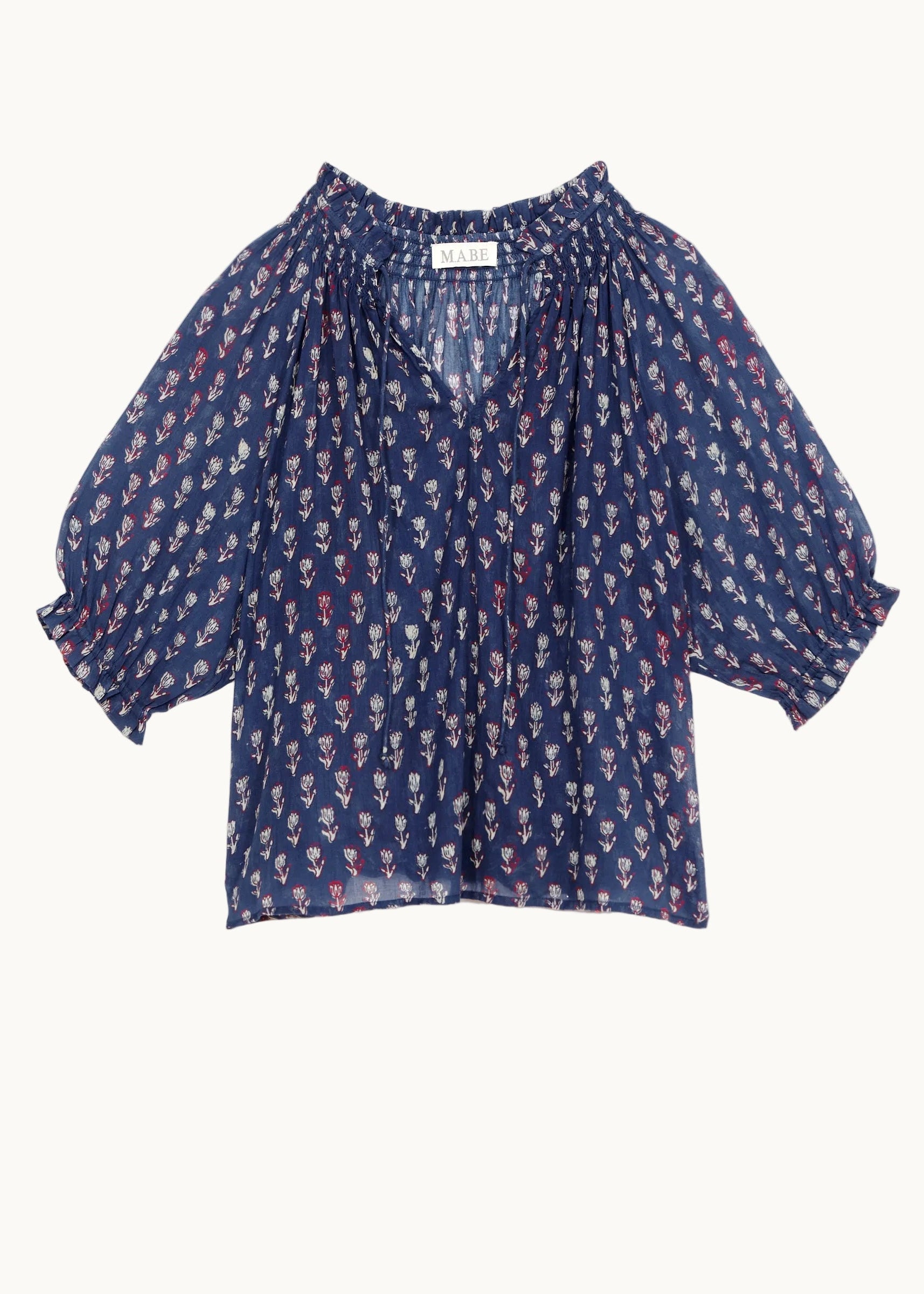 Ari Short Sleeve Top - Indigo