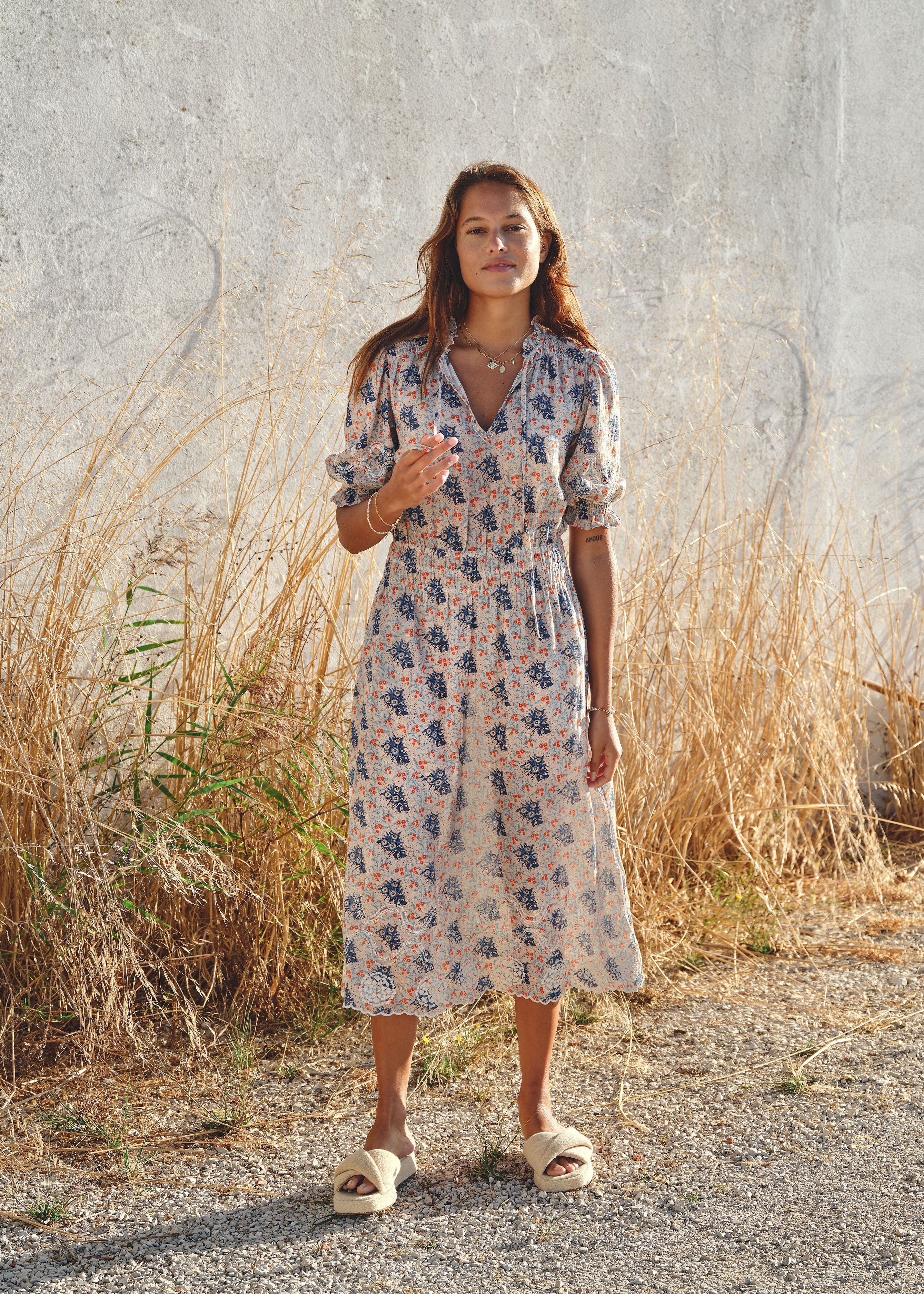 Aster Midi Dress - Multi