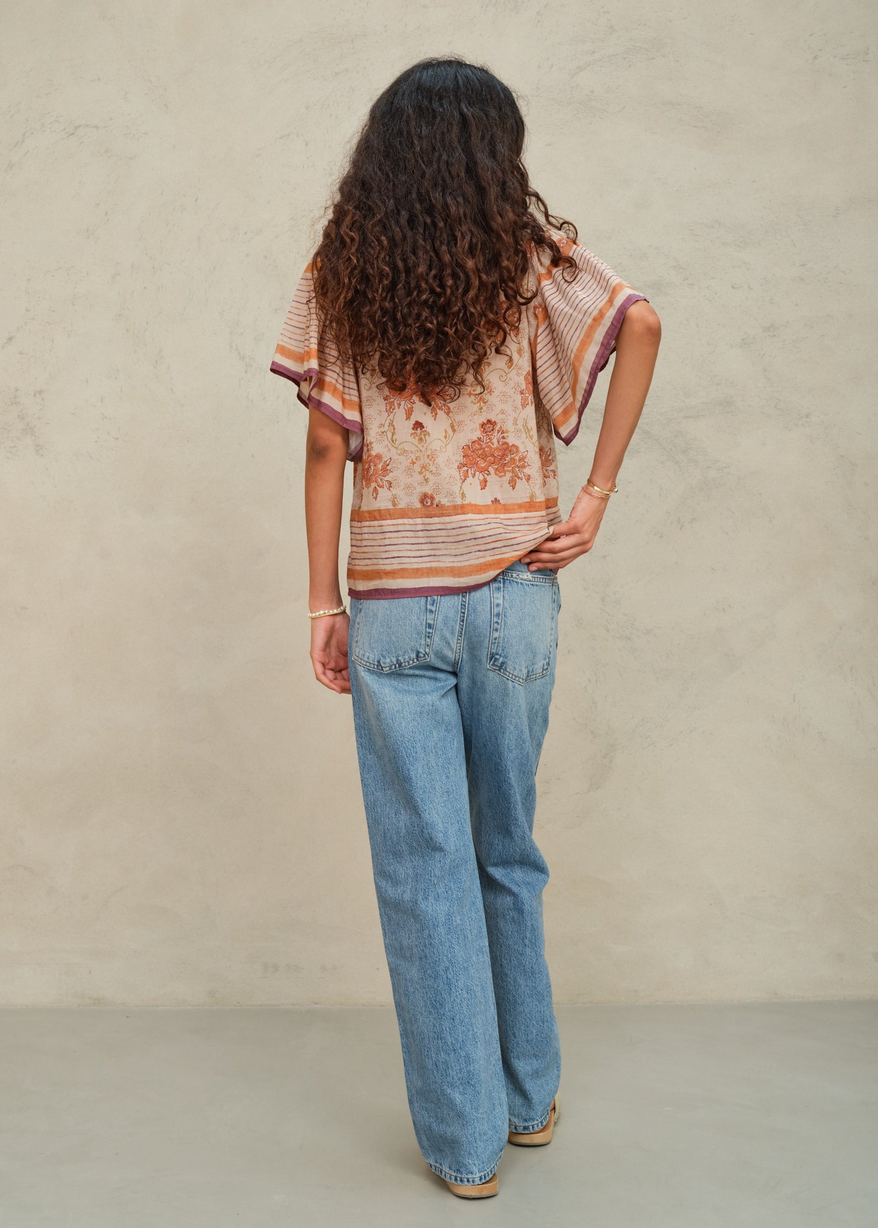 Aubrie Short Sleeve Top - Multi