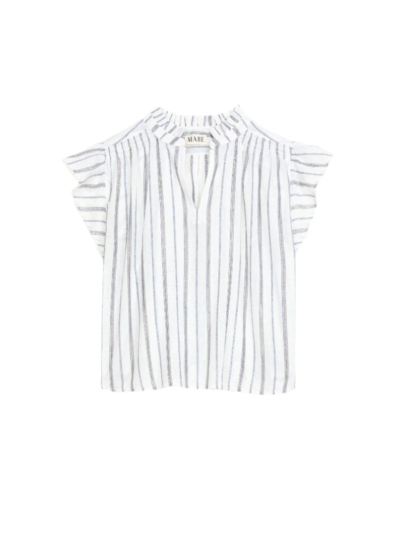 Alma Top - Ecru Stripe