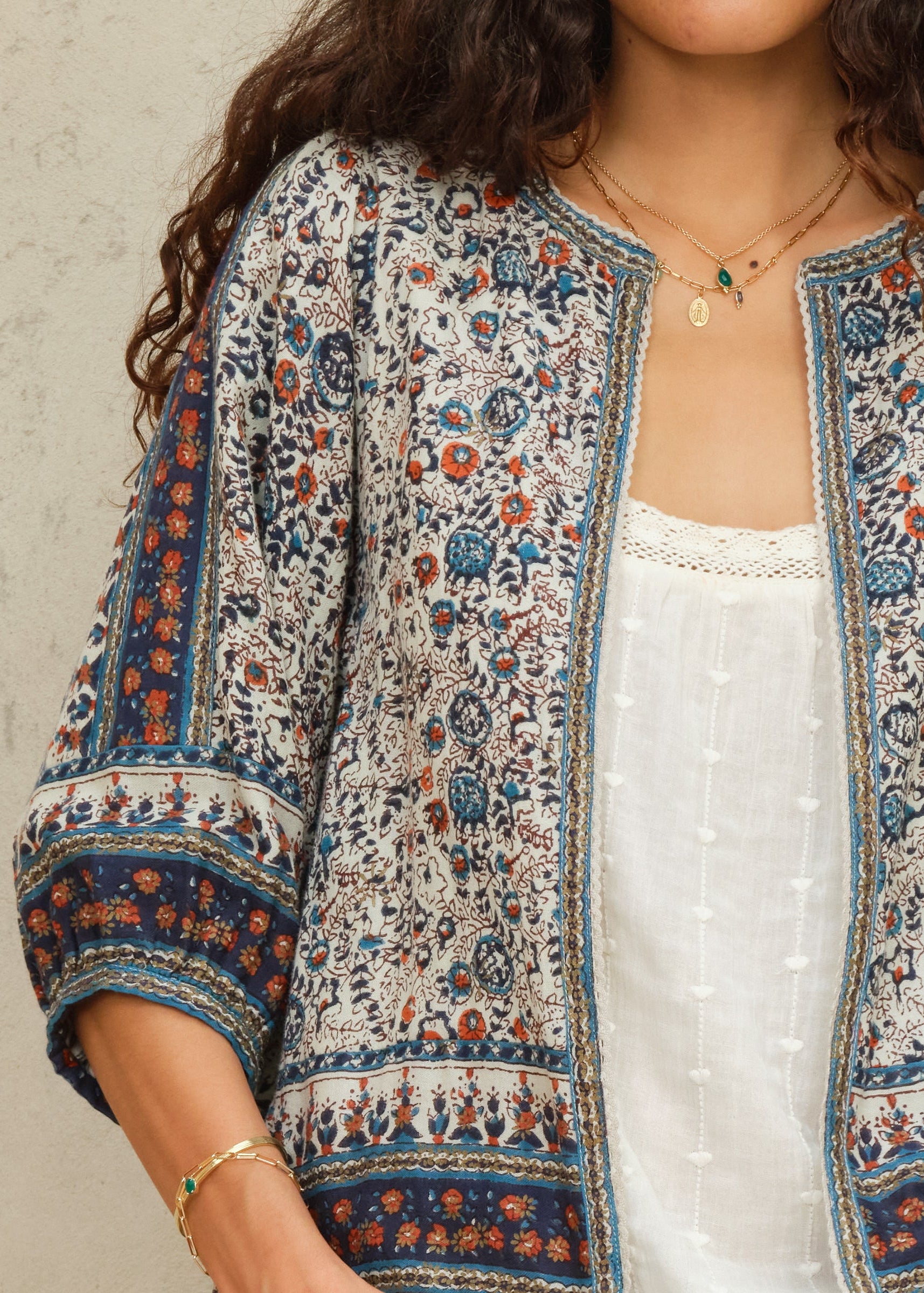 Cass Jacket -Indigo/Rust