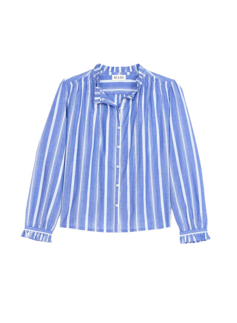 Chrissie Top - Blue Stripe