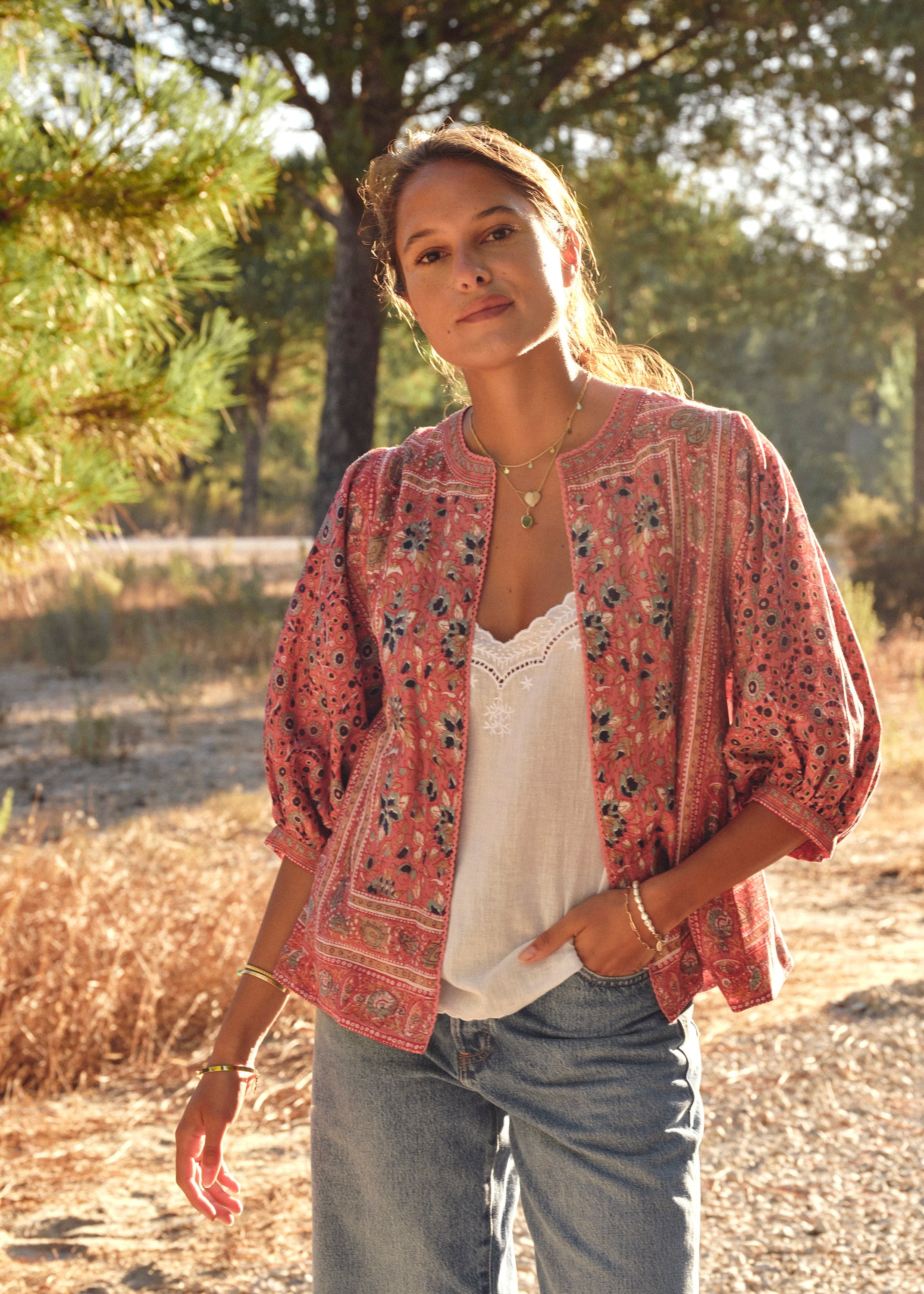 Darla Jacket - Rose/Multi