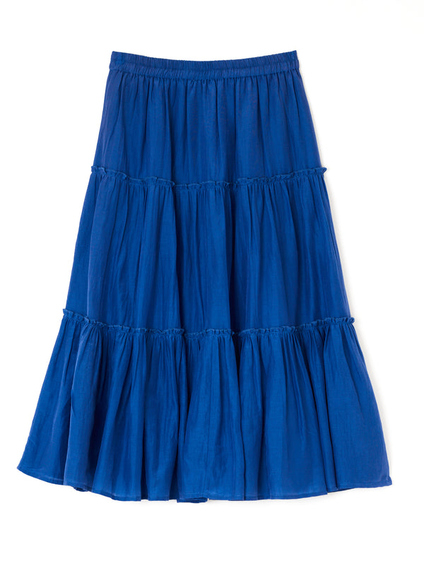 Della Midi Skirt - Blue