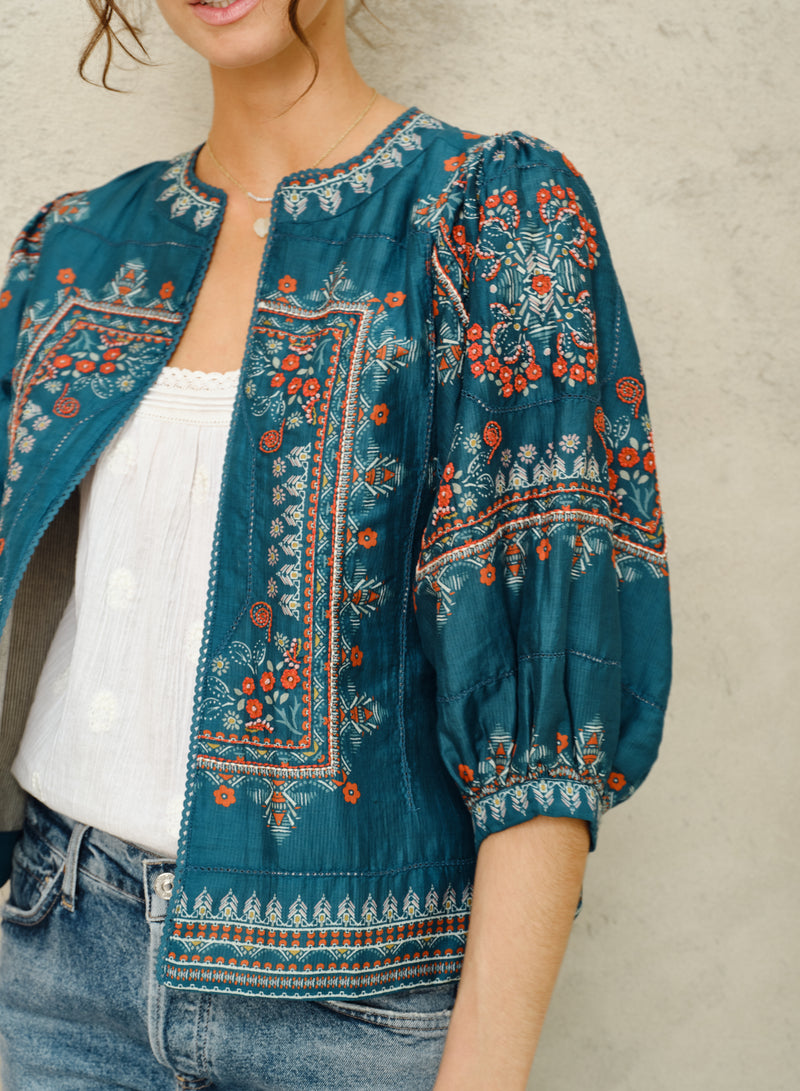 Eden Jacket - Blue/ Multi
