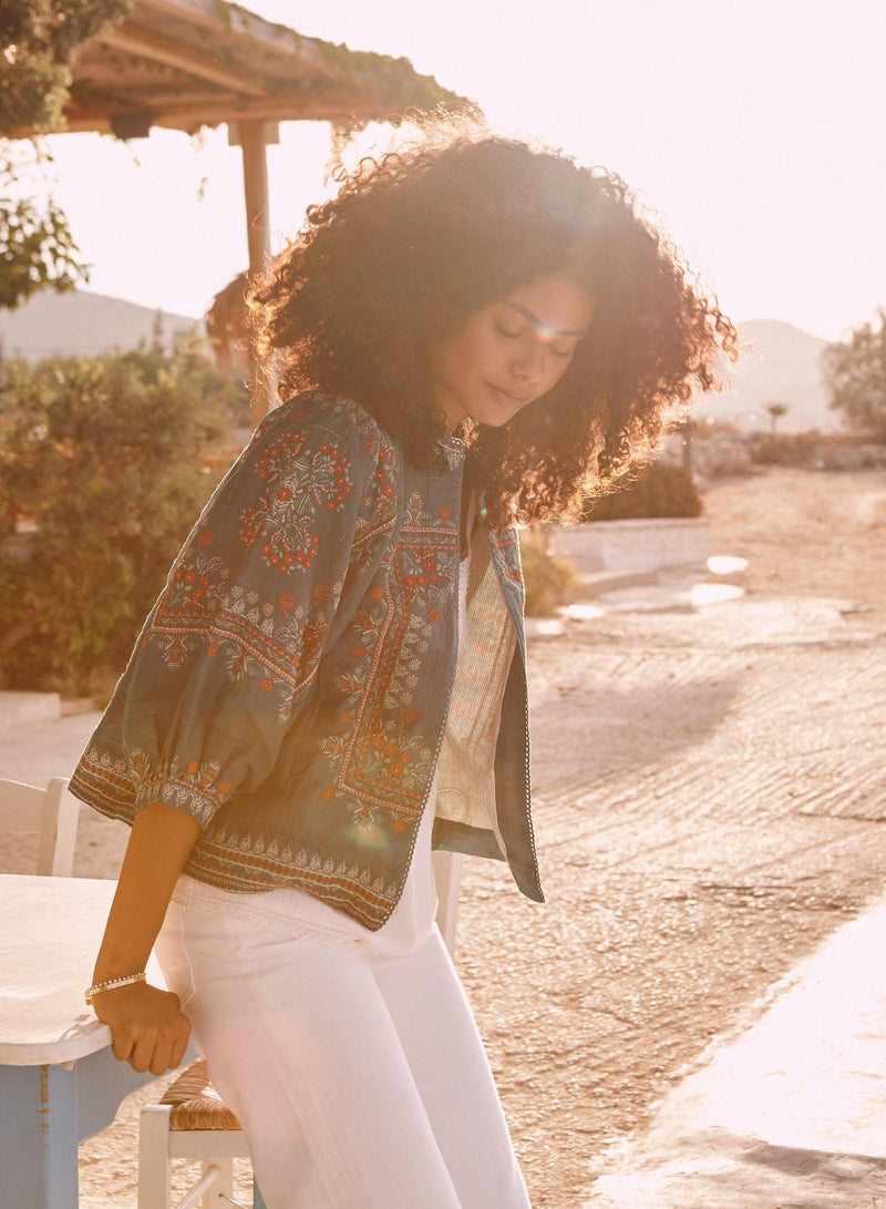 Eden Jacket - Blue/ Multi
