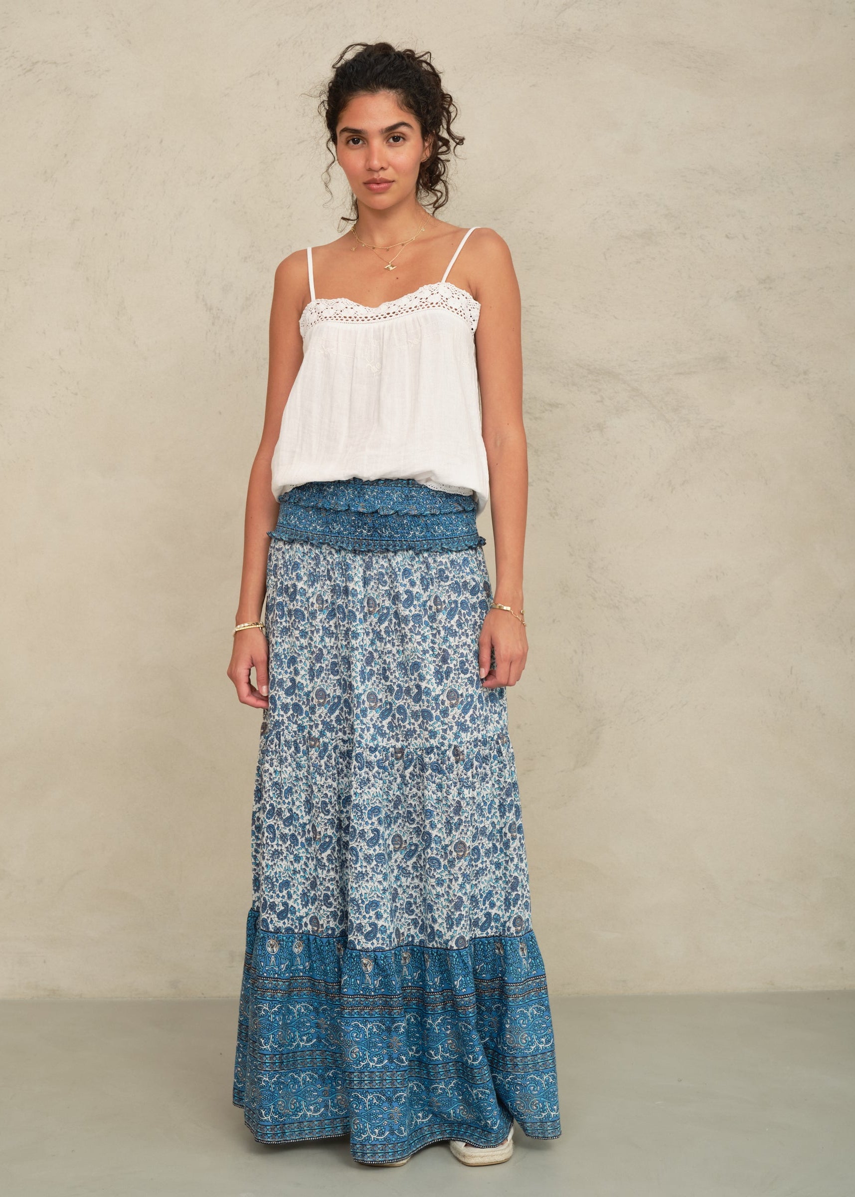 Esti Maxi Skirt - Blue