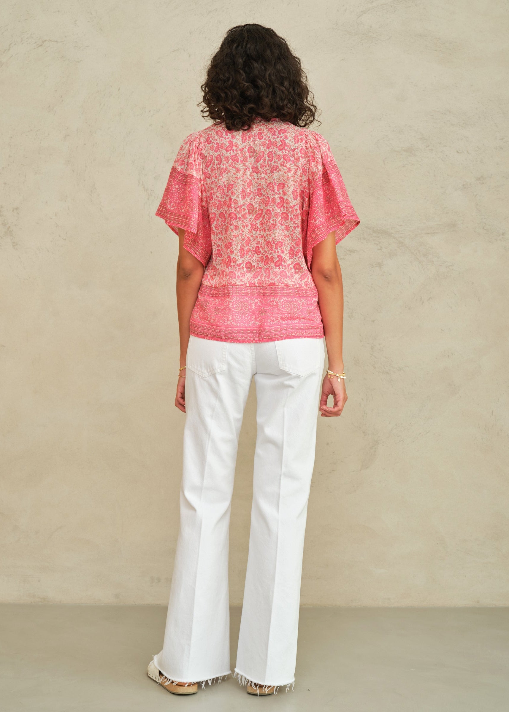 Esti Short Sleeve Top - Pink