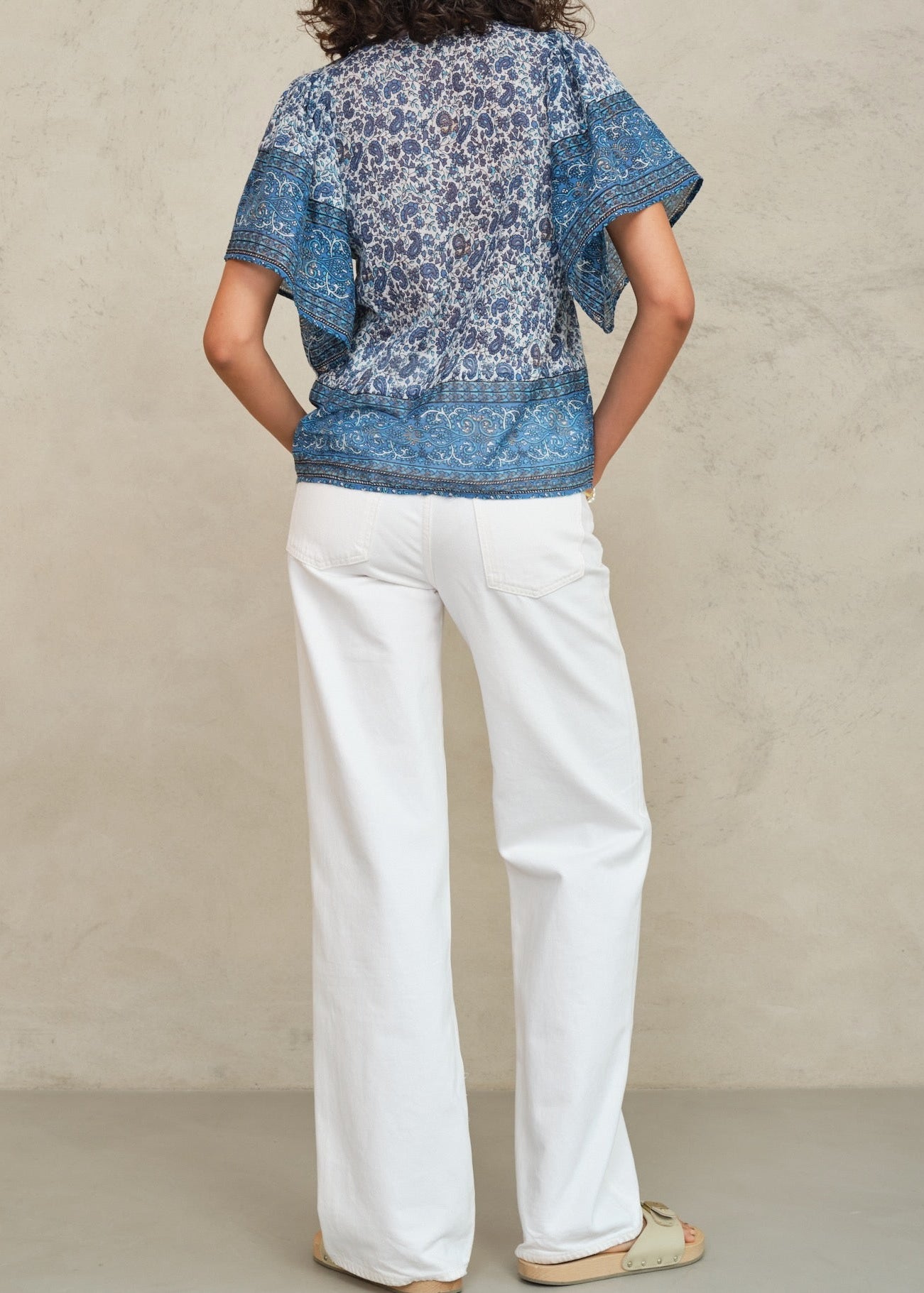 Esti Short Sleeve Top - Blue