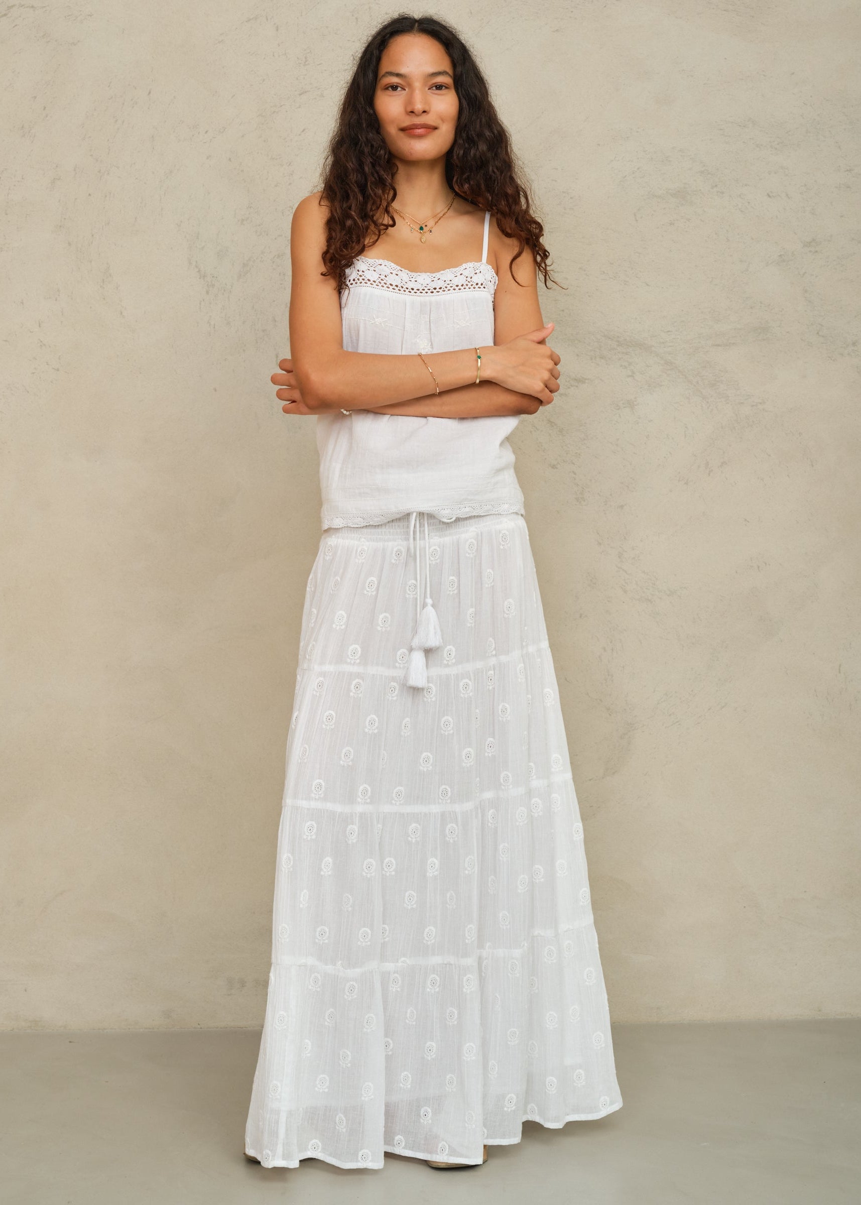 Frani Maxi skirt - White