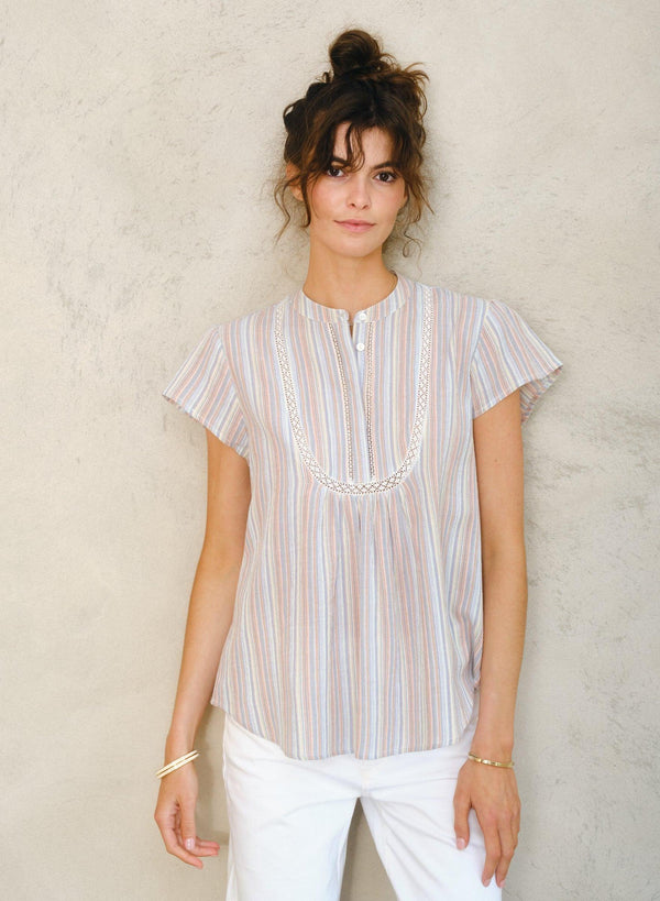 Freya Top - Multi Stripe