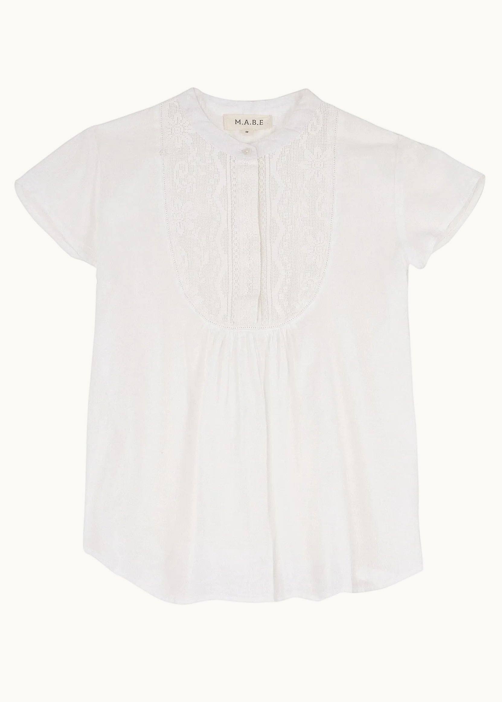 Freya Short Sleeve Top - White
