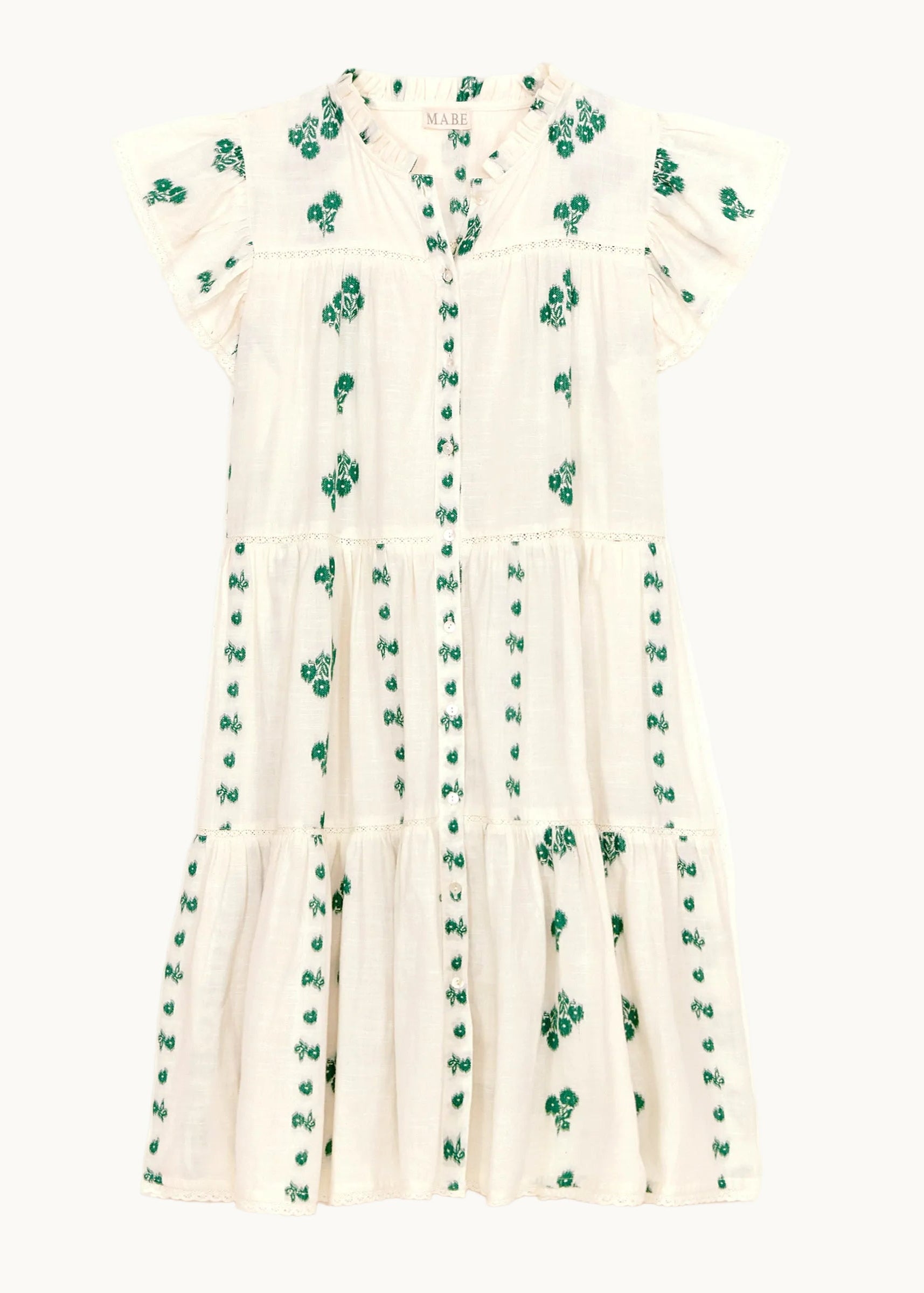 Iris Frill Sundress - Green