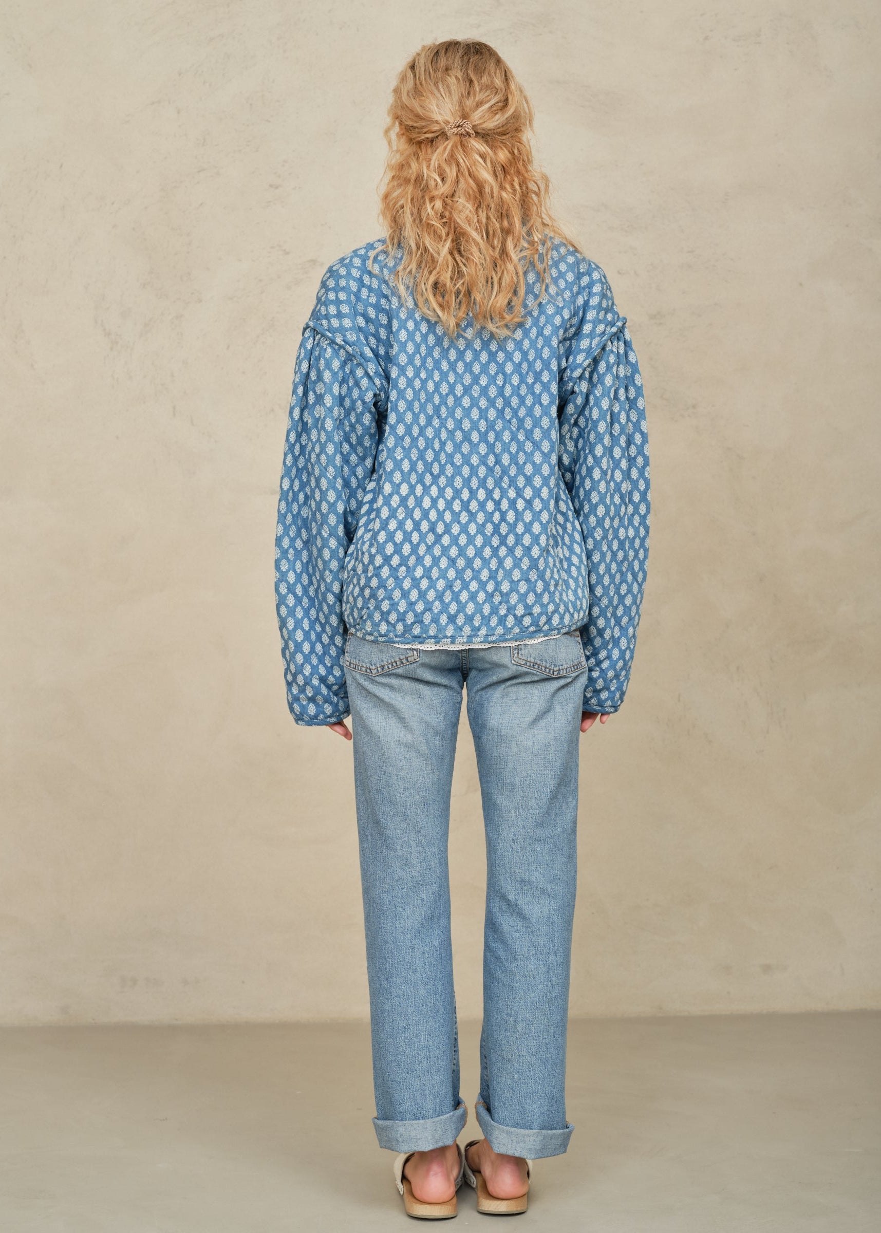 Jenna Quilted Jacket - Blue