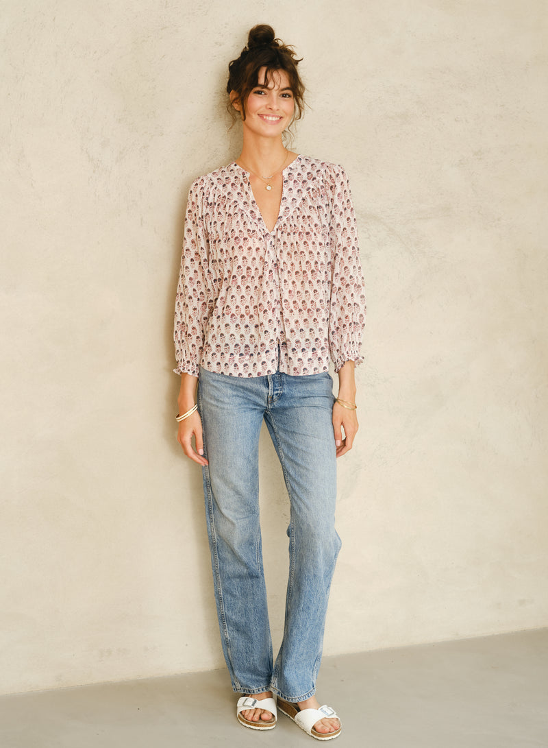 Kiki Long Sleeved Top - Blue