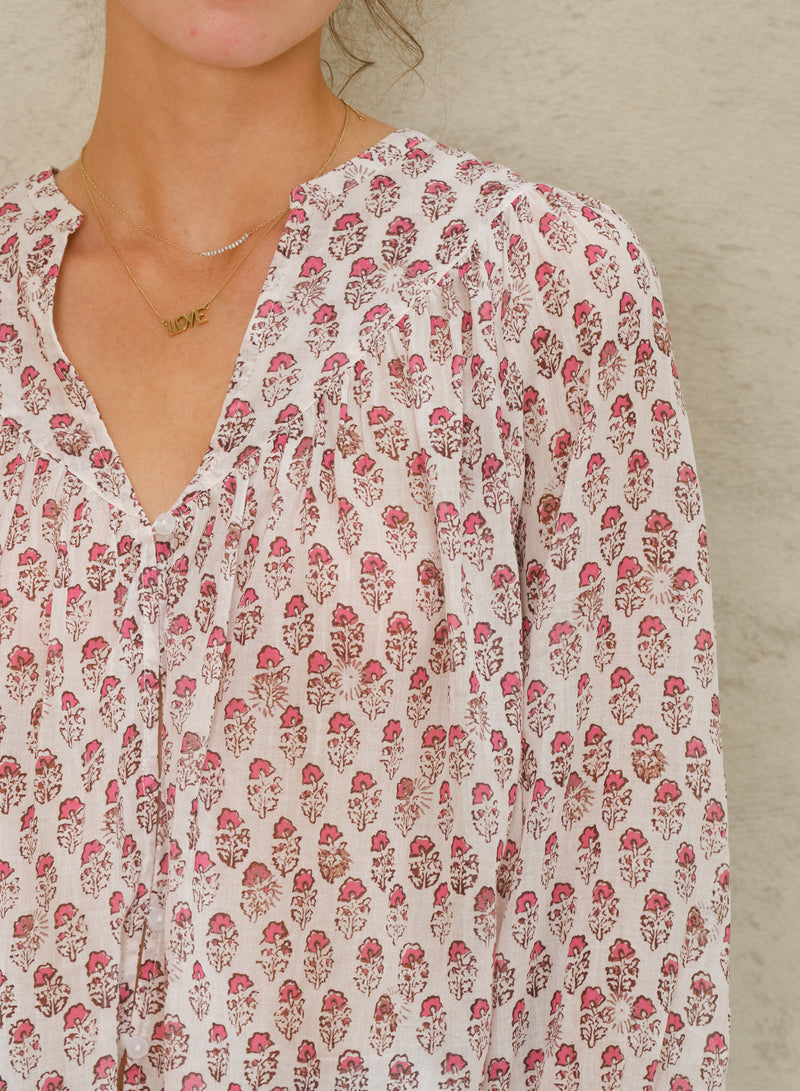 Kiki Long Sleeved Top -Pink