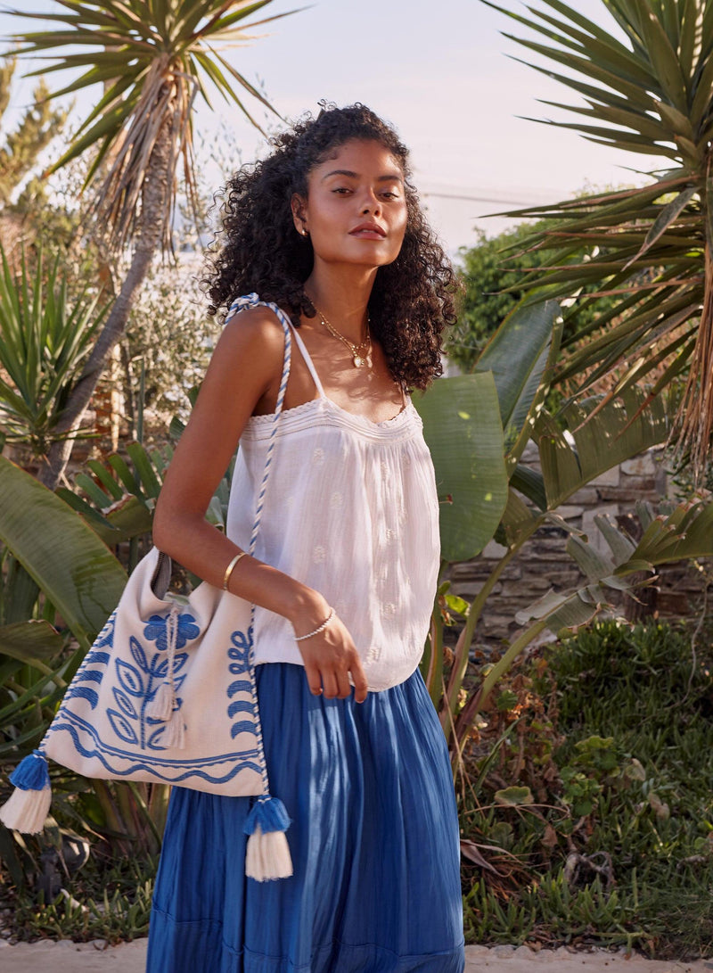 Kora Maxi Skirt - Blue