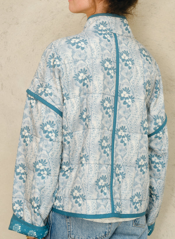 Lana Quilted Jacket - Blue