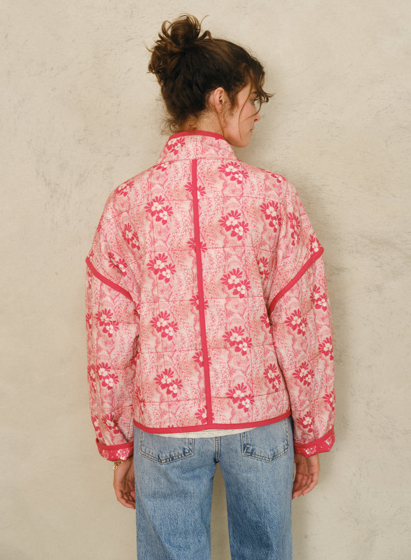 Lana Quilted Jacket - Red