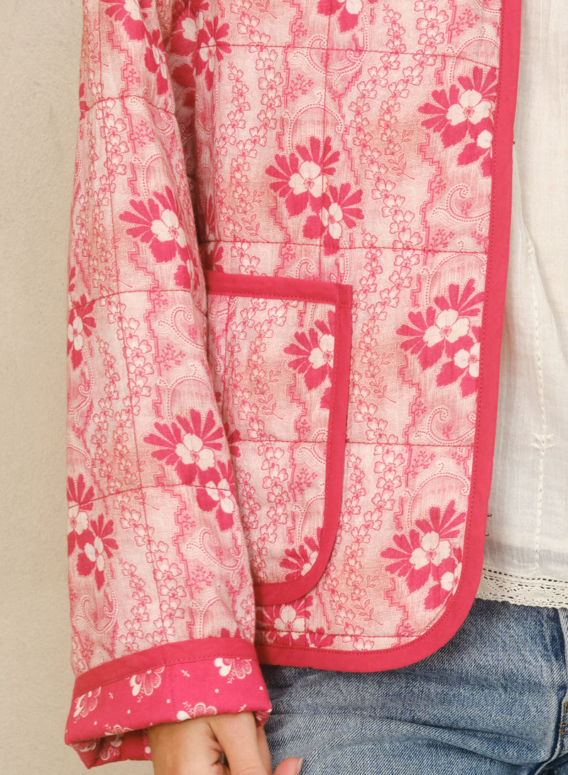 Lana Quilted Jacket - Red