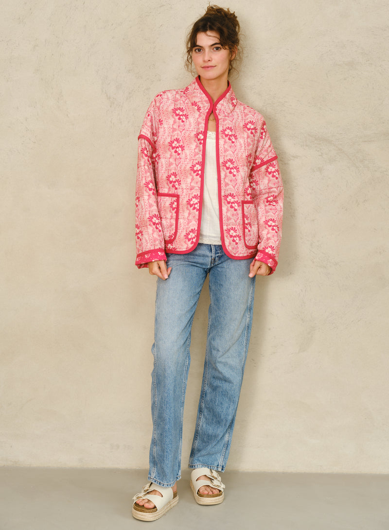 Lana Quilted Jacket - Red