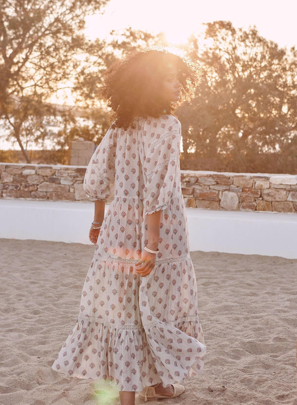 Lindi Maxi Dress - Ecru
