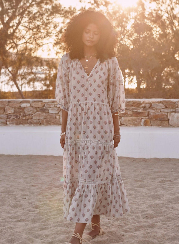 Lindi Maxi Dress - Ecru