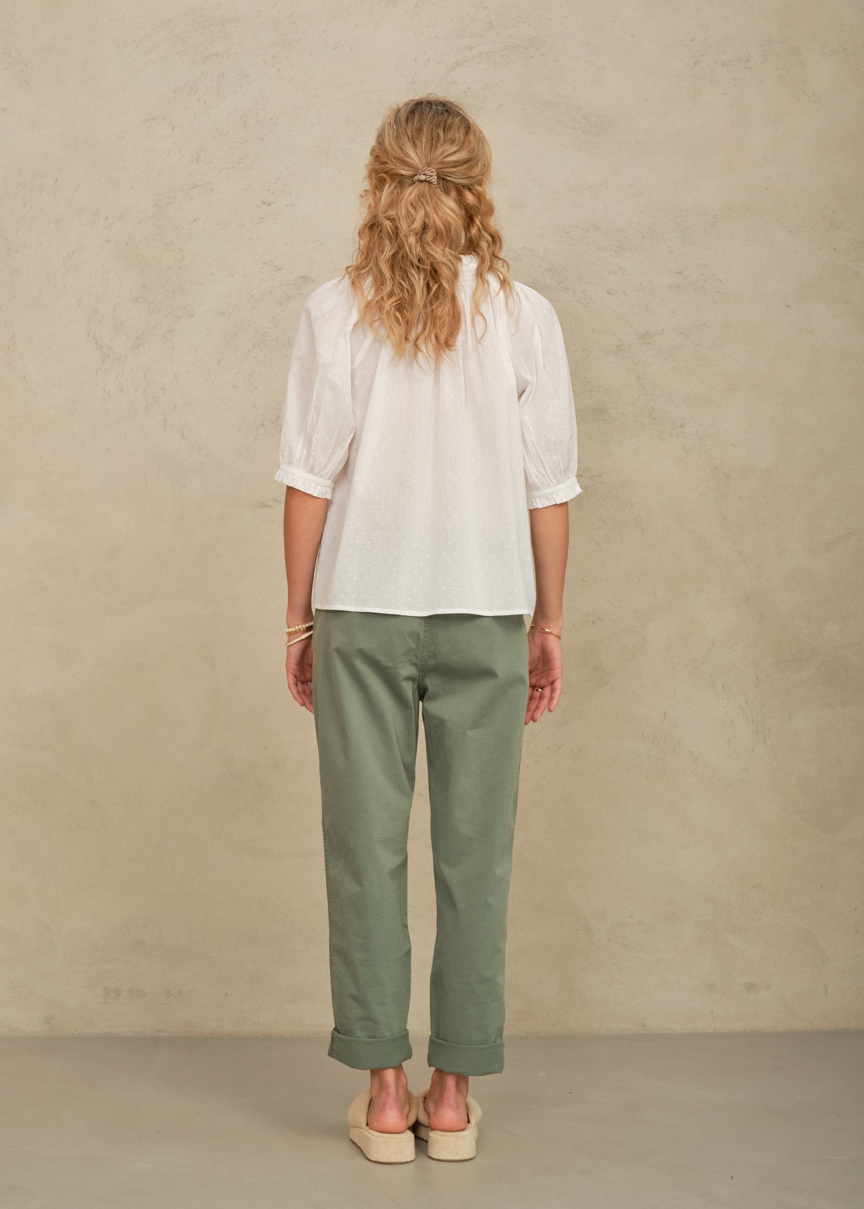 Lotta Short Sleeve Top - White