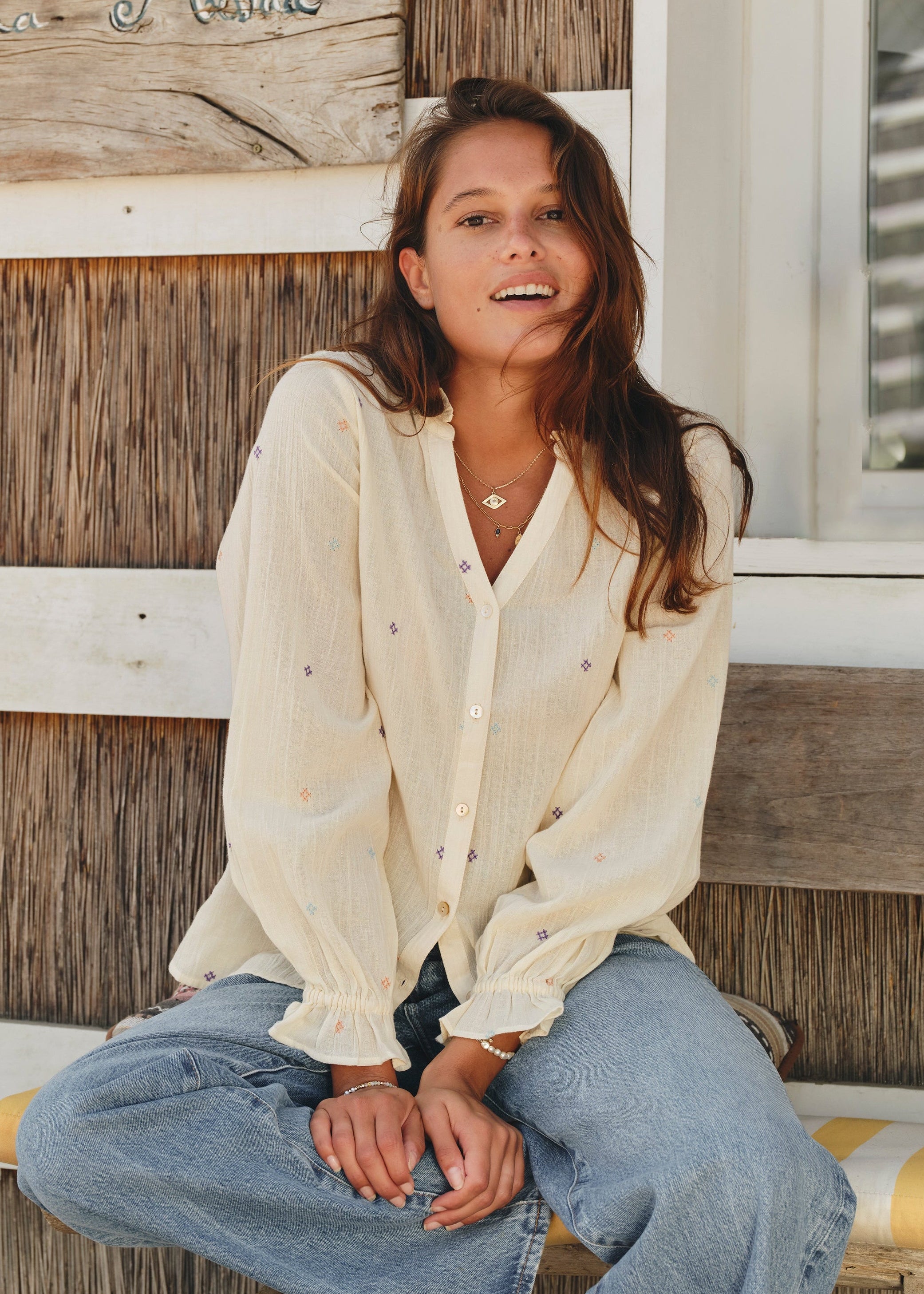 Lucca Long Sleeve Top - Pastel