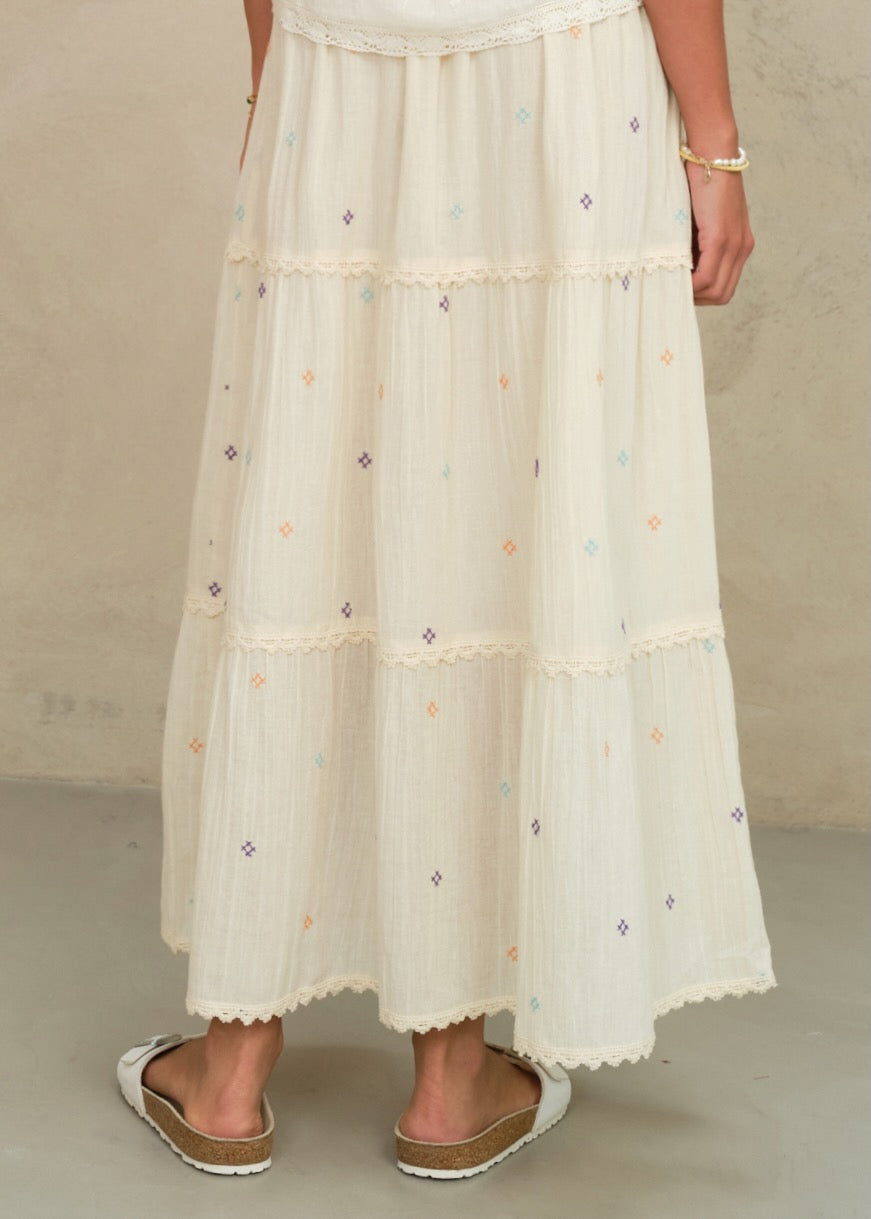 Lucca Maxi Skirt - Pastel