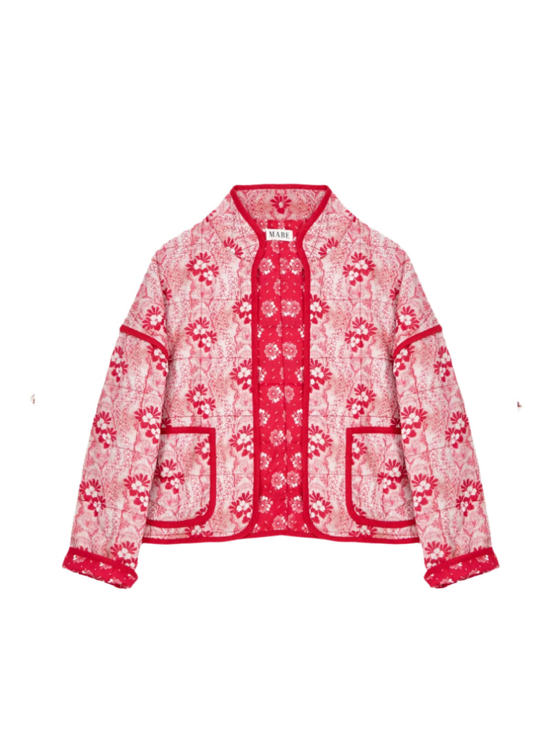 Lana Quilted Jacket - Red