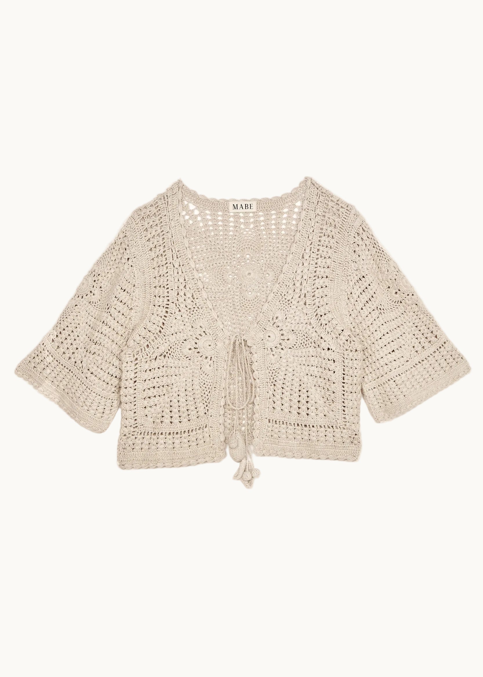 Margo Crochet Cardigan - Ecru