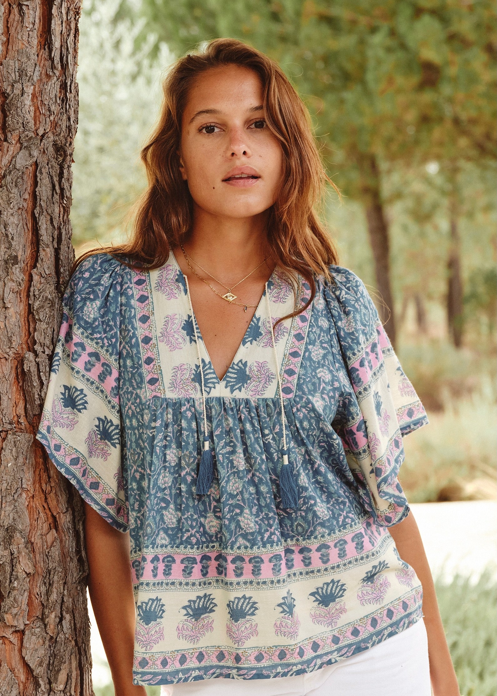 Myla Short Sleeve Top - Multi