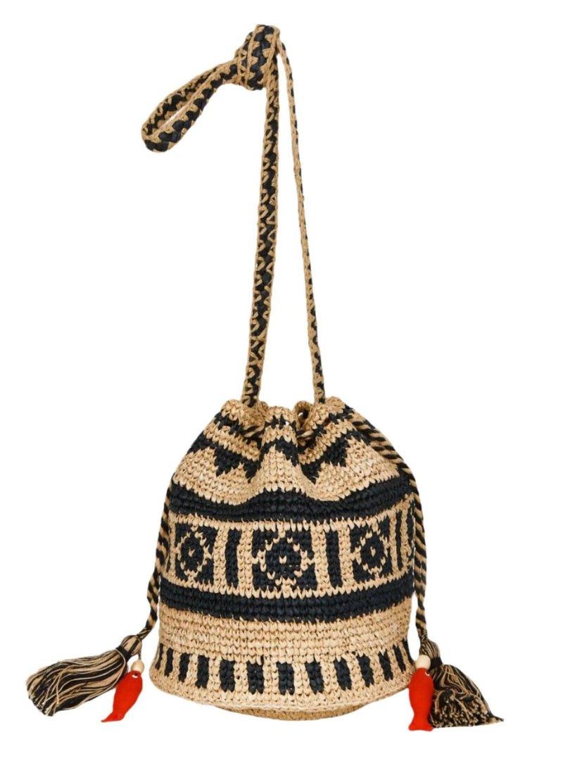 Pari Pouch - Nat/Indigo