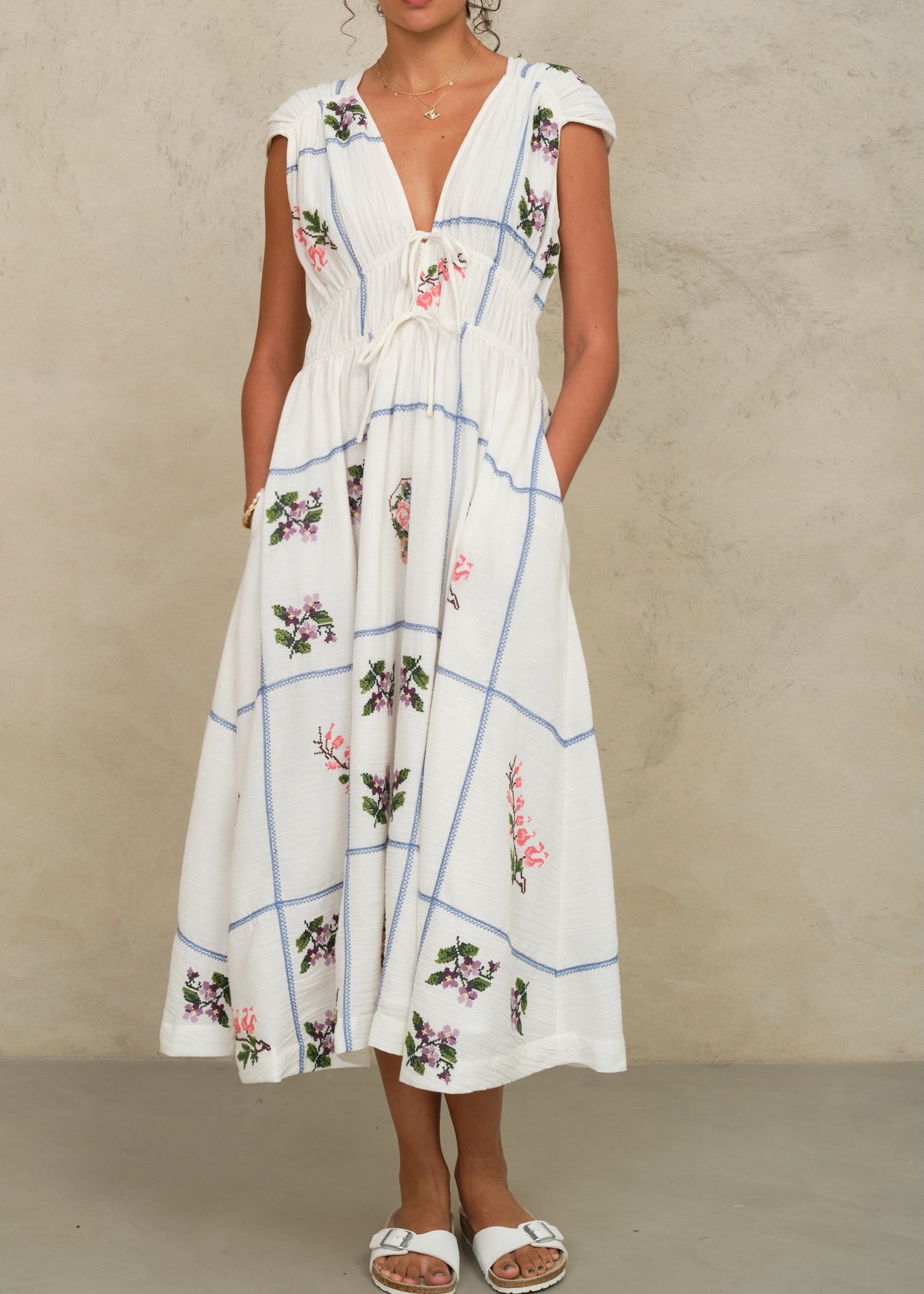 Rhoda Midi Dress - Multi