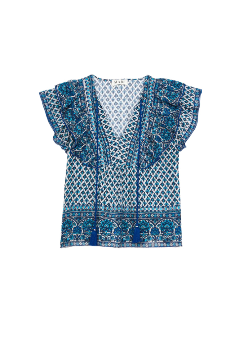 Viti Frill Top - Blue